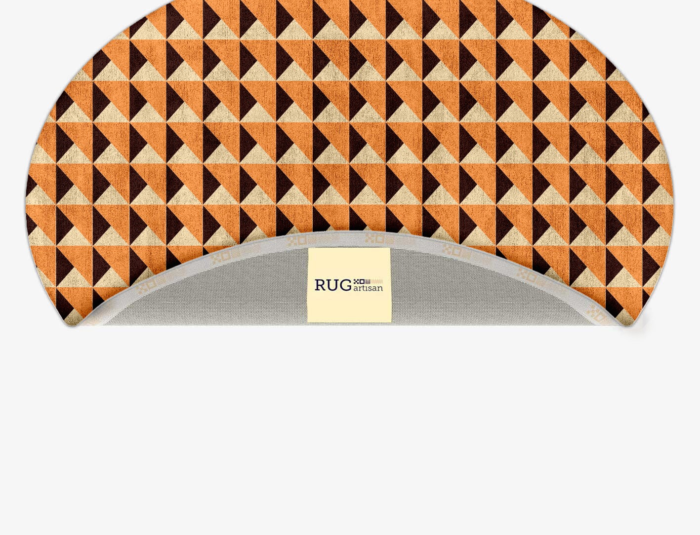 Prism Geometric Oval Hand Tufted Bamboo Silk Custom Rug by Rug Artisan