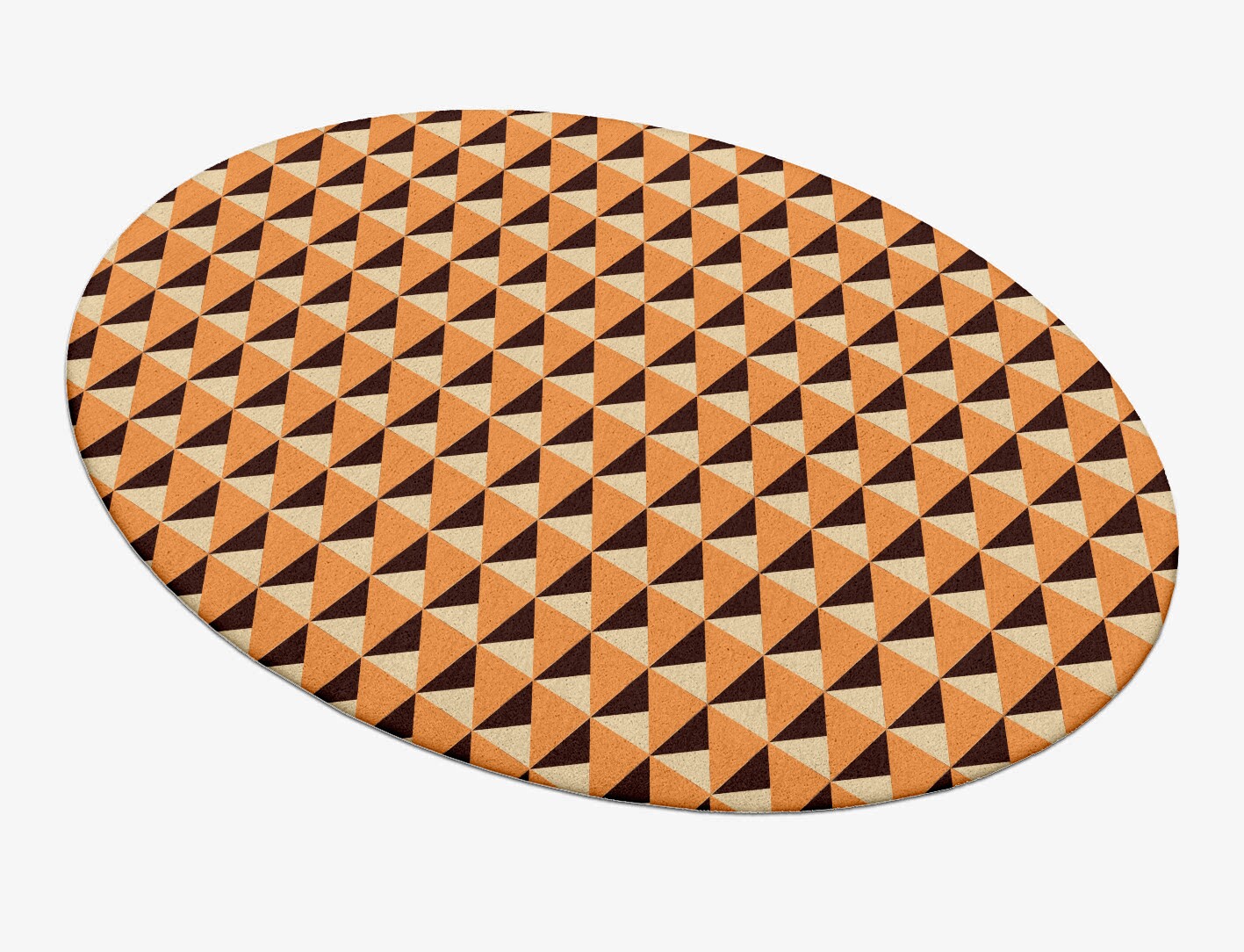 Prism Geometric Oval Hand Tufted Pure Wool Custom Rug by Rug Artisan