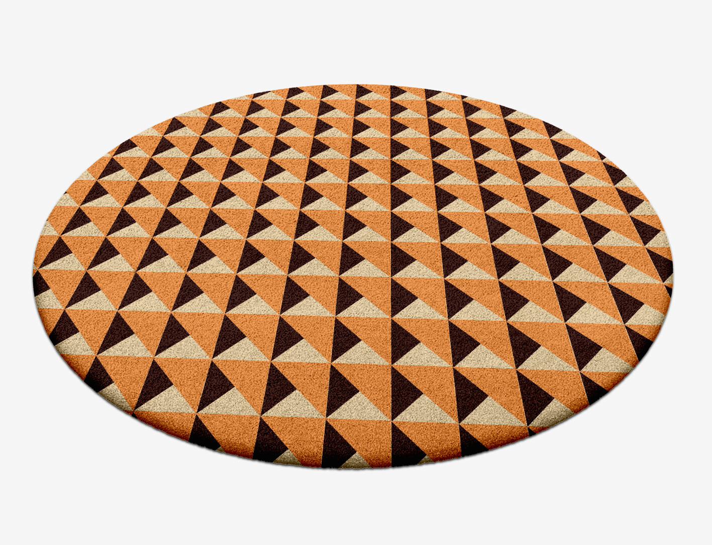 Prism Geometric Round Hand Tufted Pure Wool Custom Rug by Rug Artisan