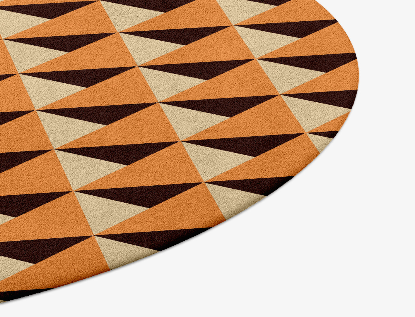 Prism Geometric Round Hand Tufted Pure Wool Custom Rug by Rug Artisan