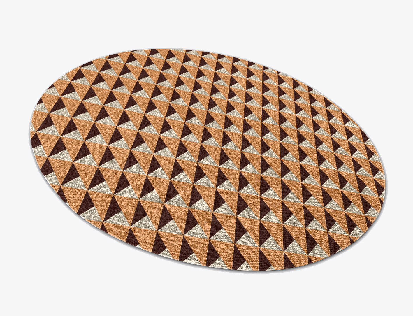 Prism Geometric Oval Outdoor Recycled Yarn Custom Rug by Rug Artisan