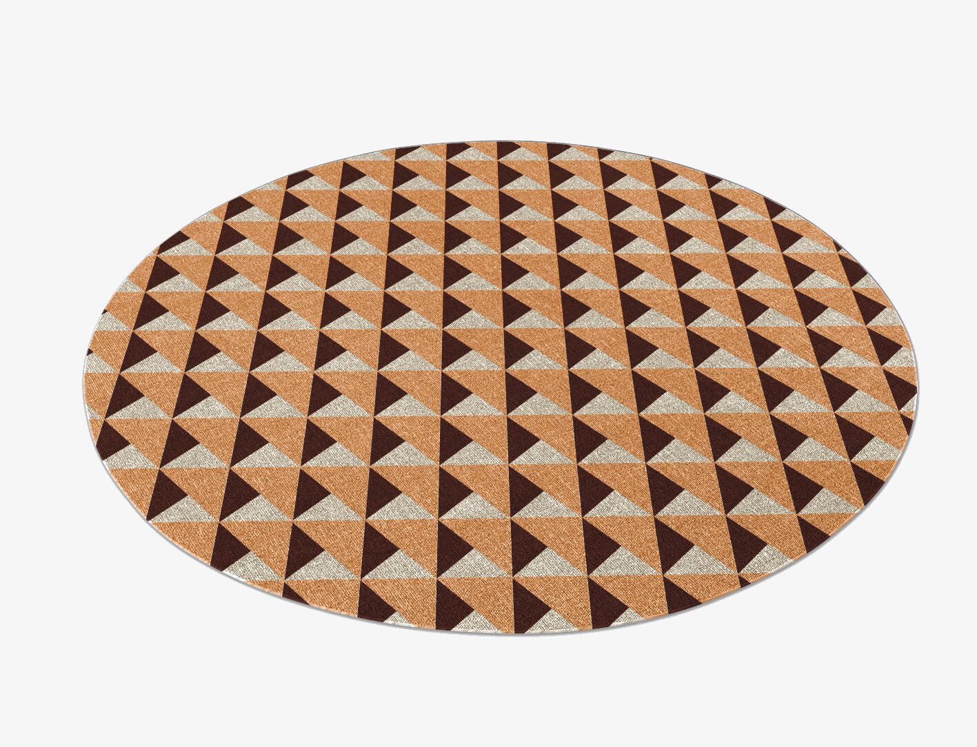 Prism Geometric Round Outdoor Recycled Yarn Custom Rug by Rug Artisan