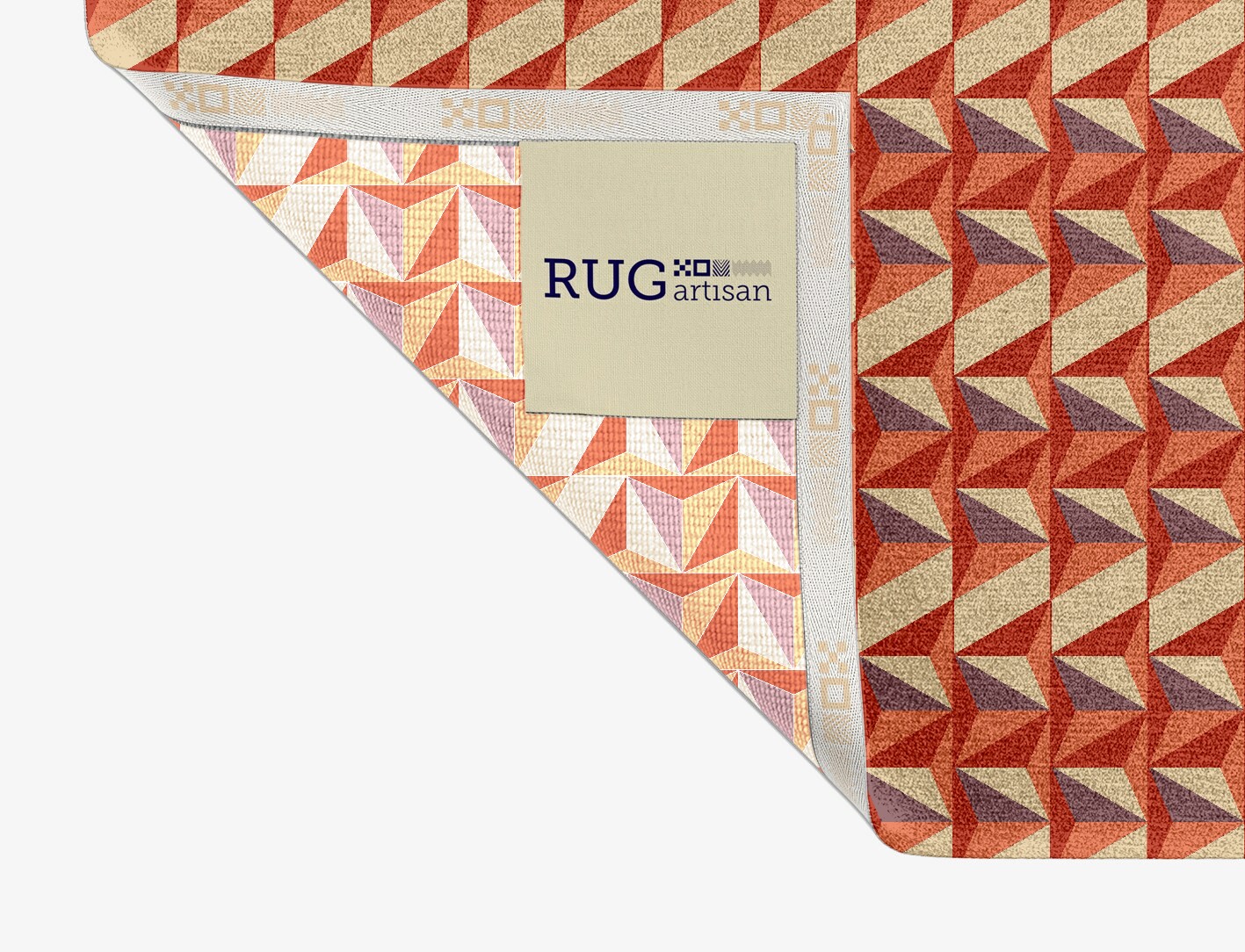 Prisms Geometric Rectangle Hand Knotted Tibetan Wool Custom Rug by Rug Artisan