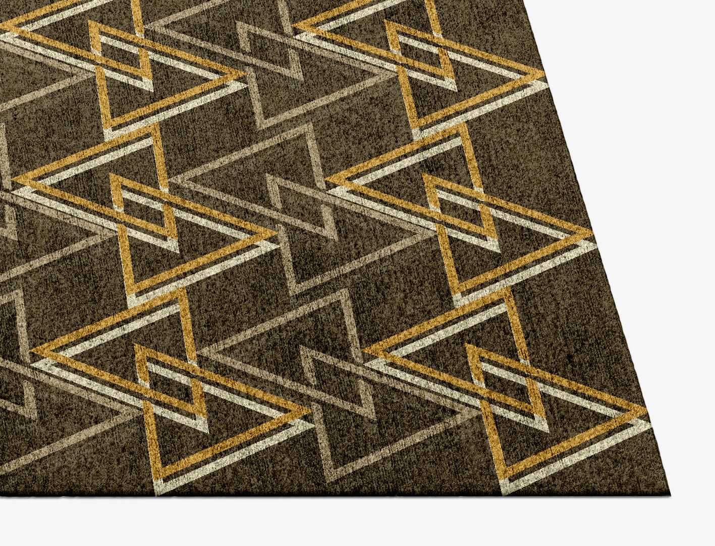 Psychotrope Geometric Rectangle Hand Knotted Bamboo Silk Custom Rug by Rug Artisan