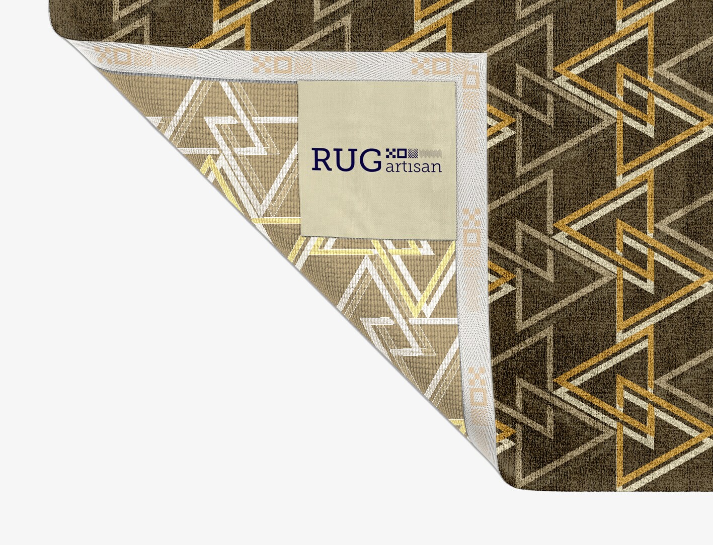 Psychotrope Geometric Rectangle Hand Knotted Bamboo Silk Custom Rug by Rug Artisan