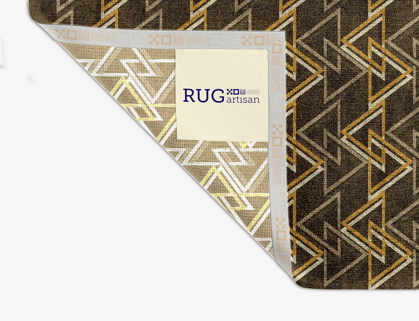 Psychotrope Geometric Square Hand Knotted Bamboo Silk Custom Rug by Rug Artisan