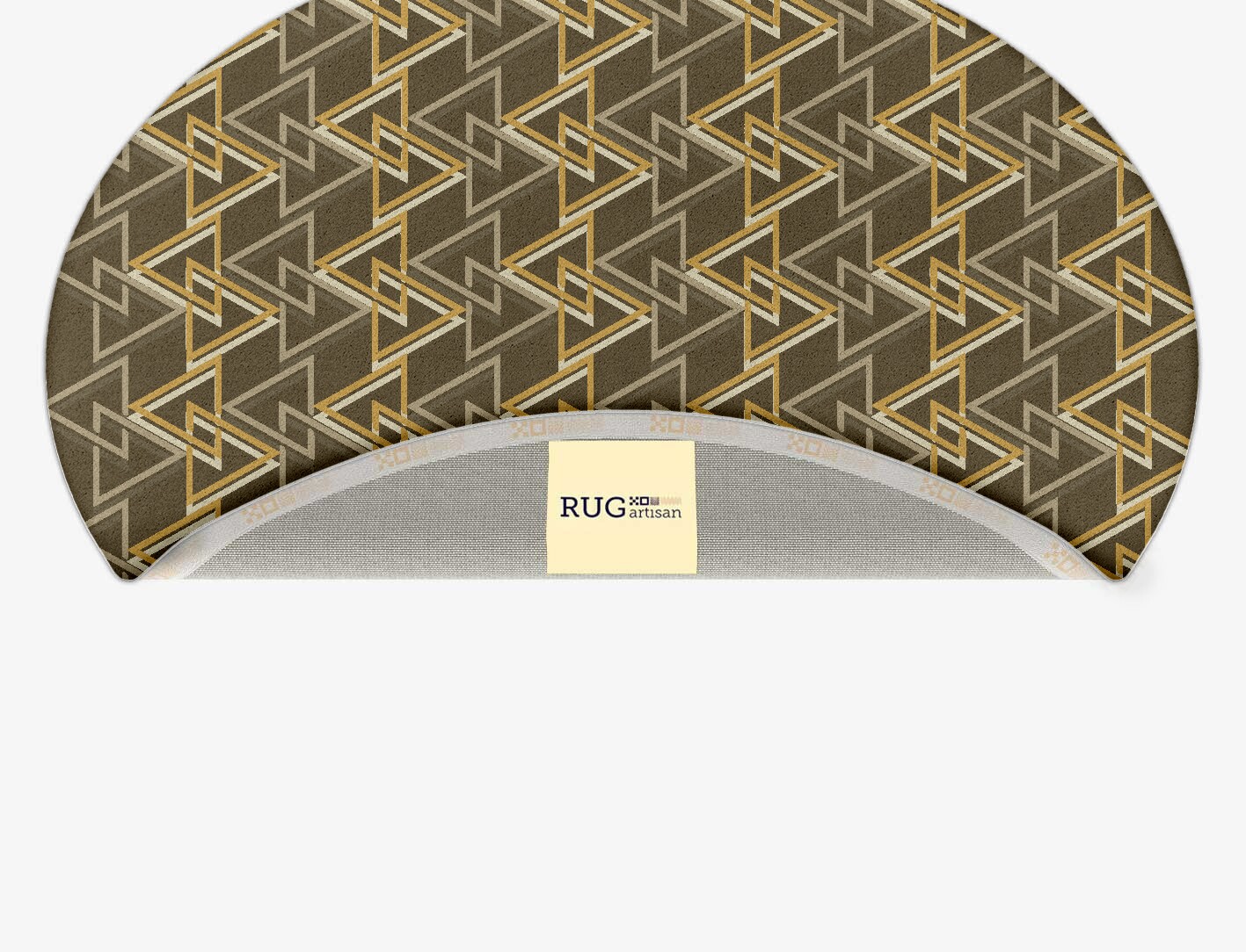 Psychotrope Geometric Oval Hand Tufted Pure Wool Custom Rug by Rug Artisan