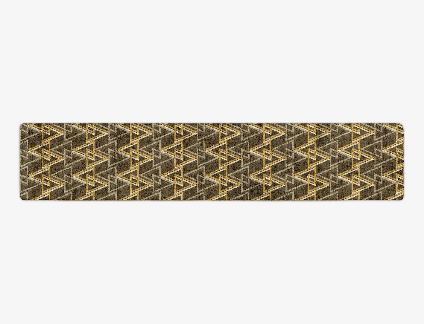 Psychotrope Modern Geometrics Runner Hand Tufted Bamboo Silk Custom Rug by Rug Artisan