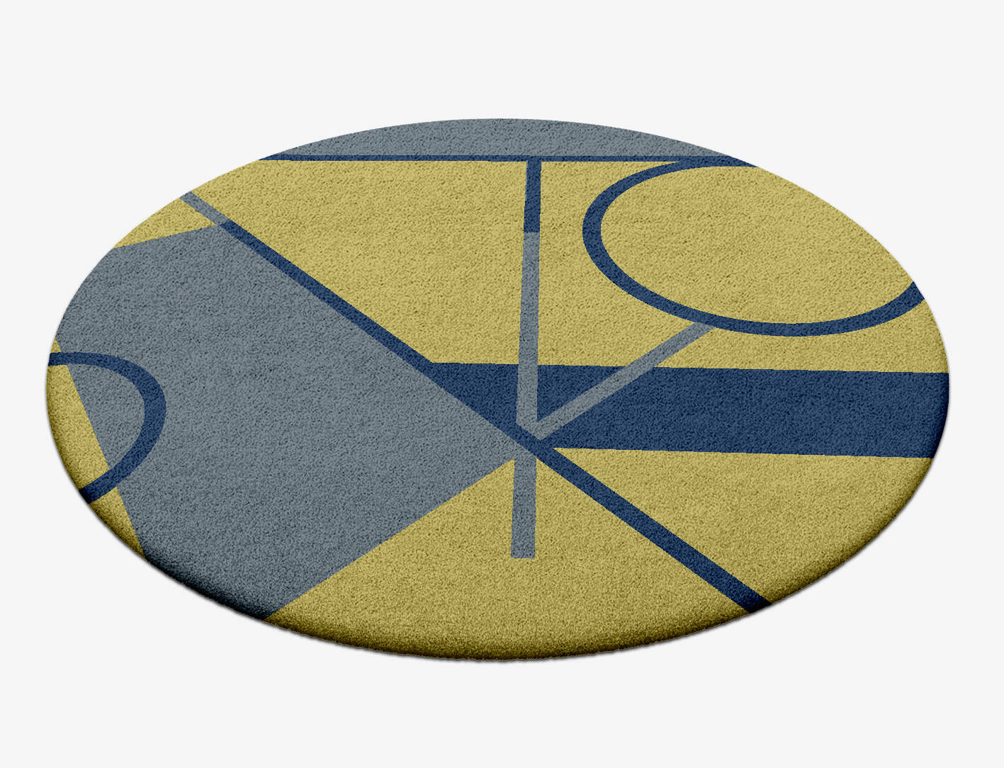 Pulleys Kids Round Hand Tufted Pure Wool Custom Rug by Rug Artisan