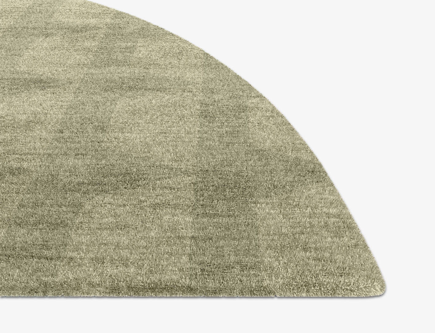 Pulse Minimalist Halfmoon Hand Knotted Bamboo Silk Custom Rug by Rug Artisan