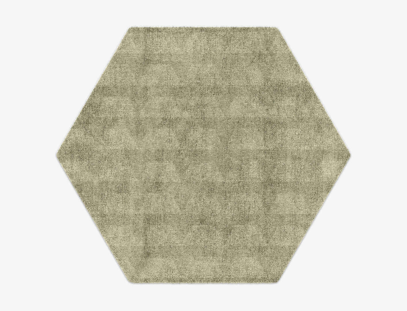 Pulse Minimalist Hexagon Hand Knotted Bamboo Silk Custom Rug by Rug Artisan