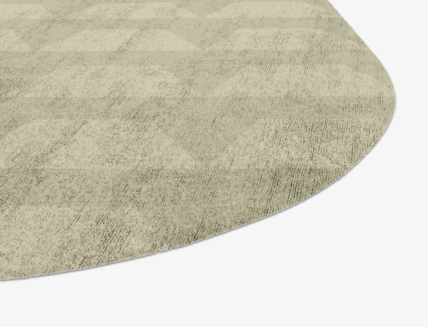 Pulse Minimalist Oblong Hand Knotted Bamboo Silk Custom Rug by Rug Artisan