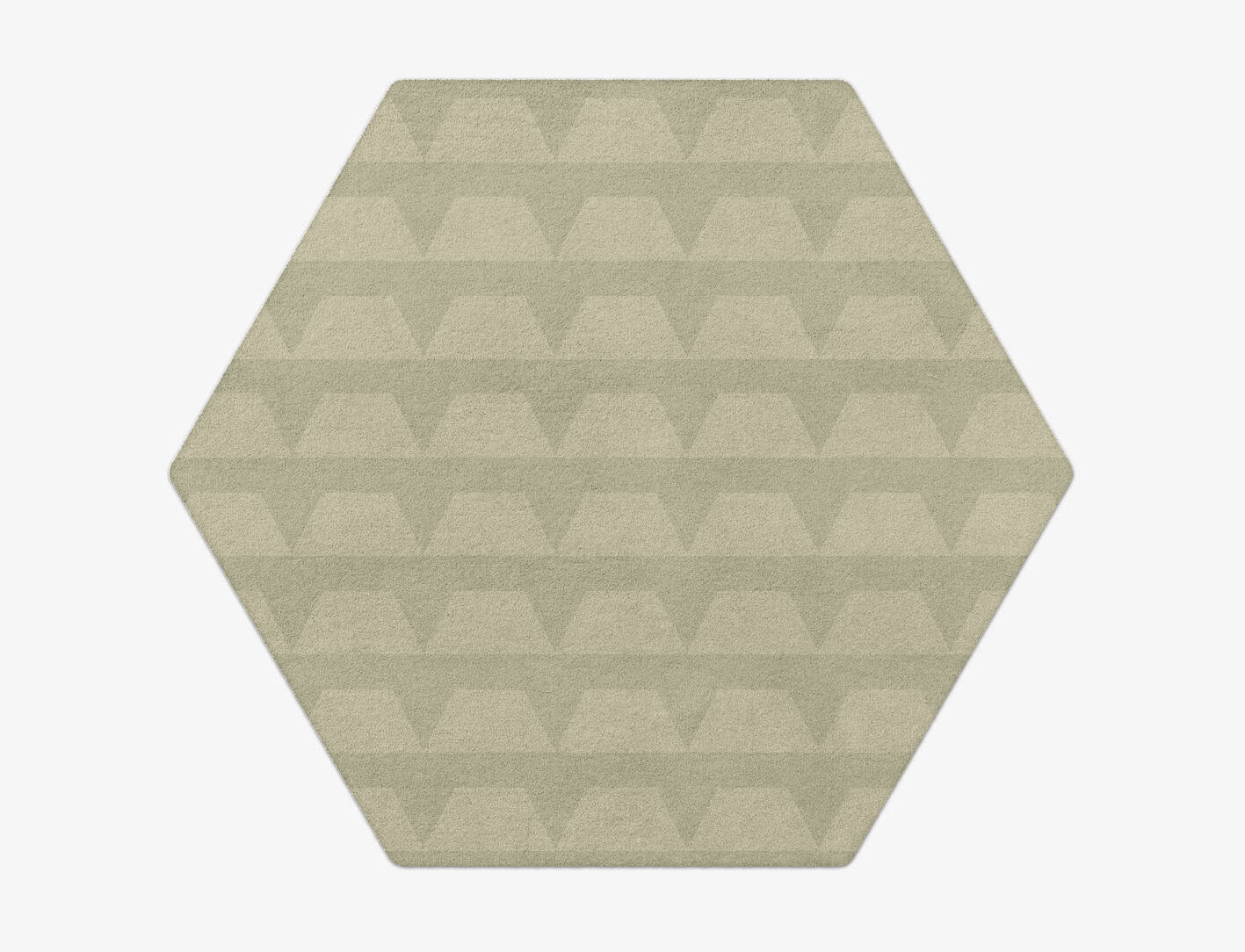 Pulse Minimalist Hexagon Hand Tufted Pure Wool Custom Rug by Rug Artisan