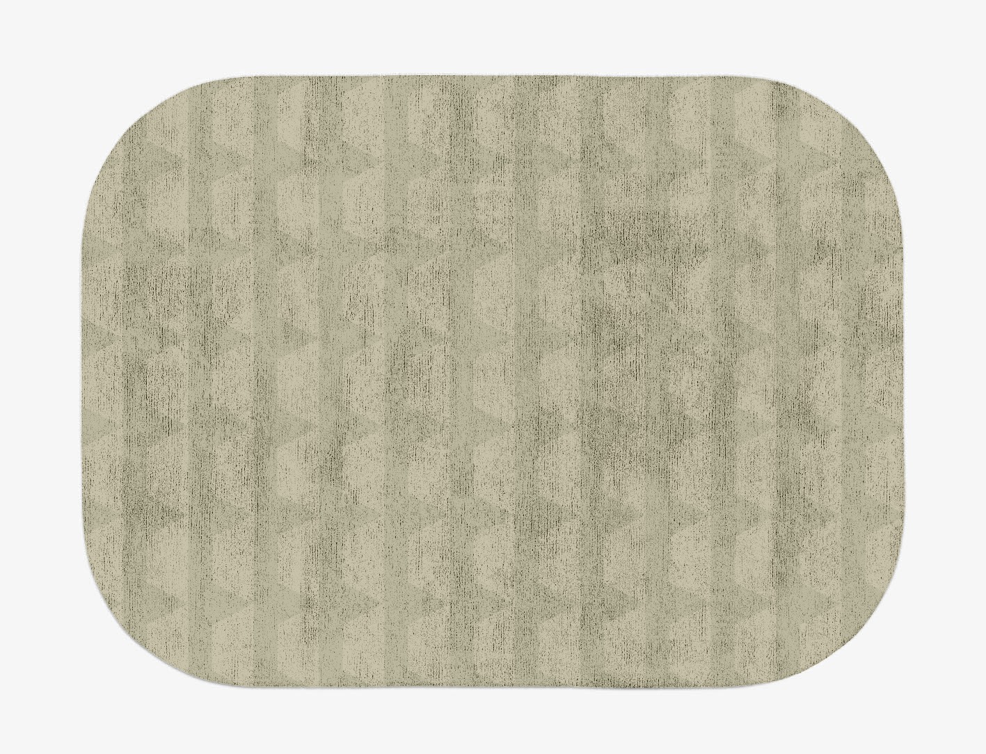 Pulse Minimalist Oblong Hand Tufted Bamboo Silk Custom Rug by Rug Artisan
