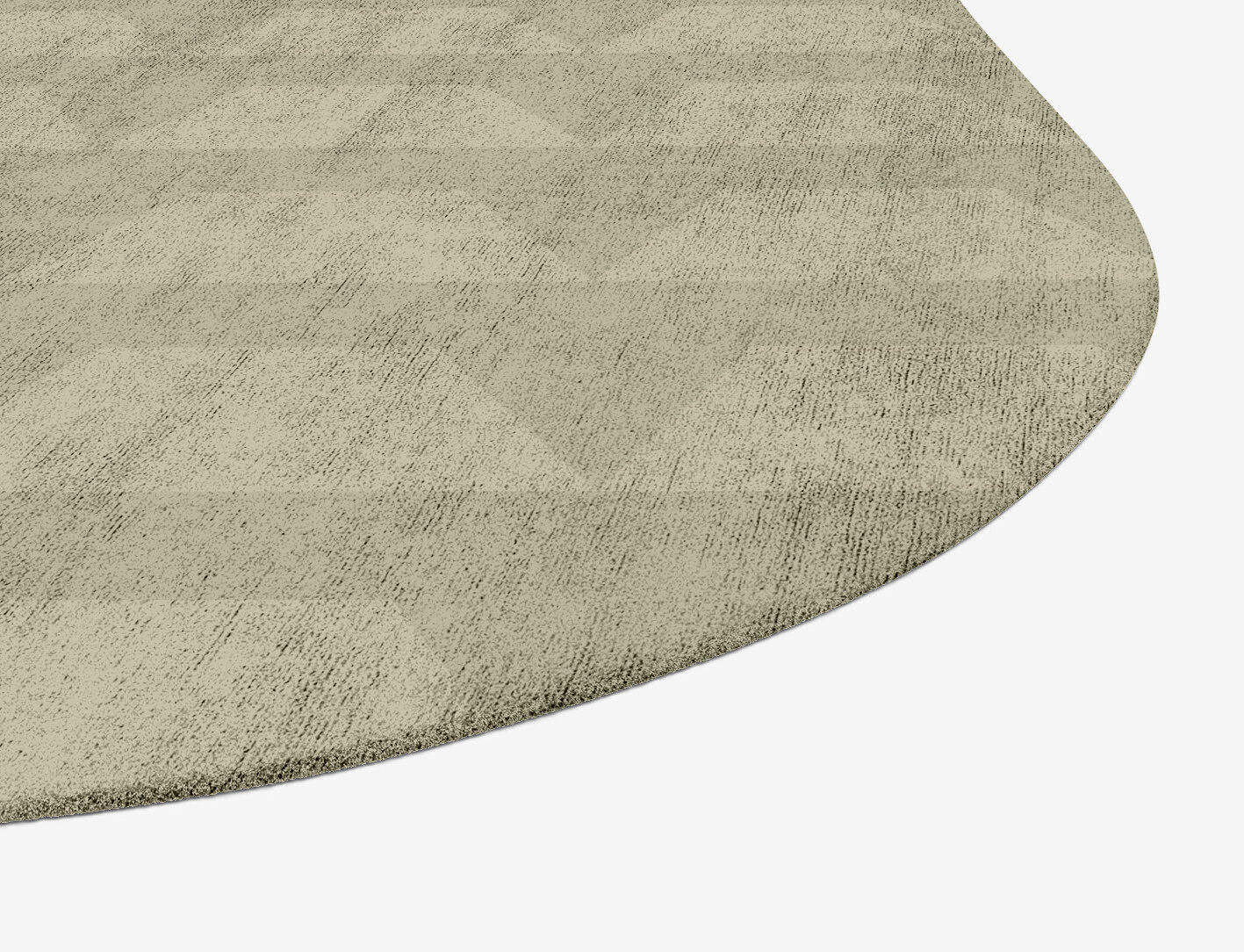Pulse Minimalist Oblong Hand Tufted Bamboo Silk Custom Rug by Rug Artisan