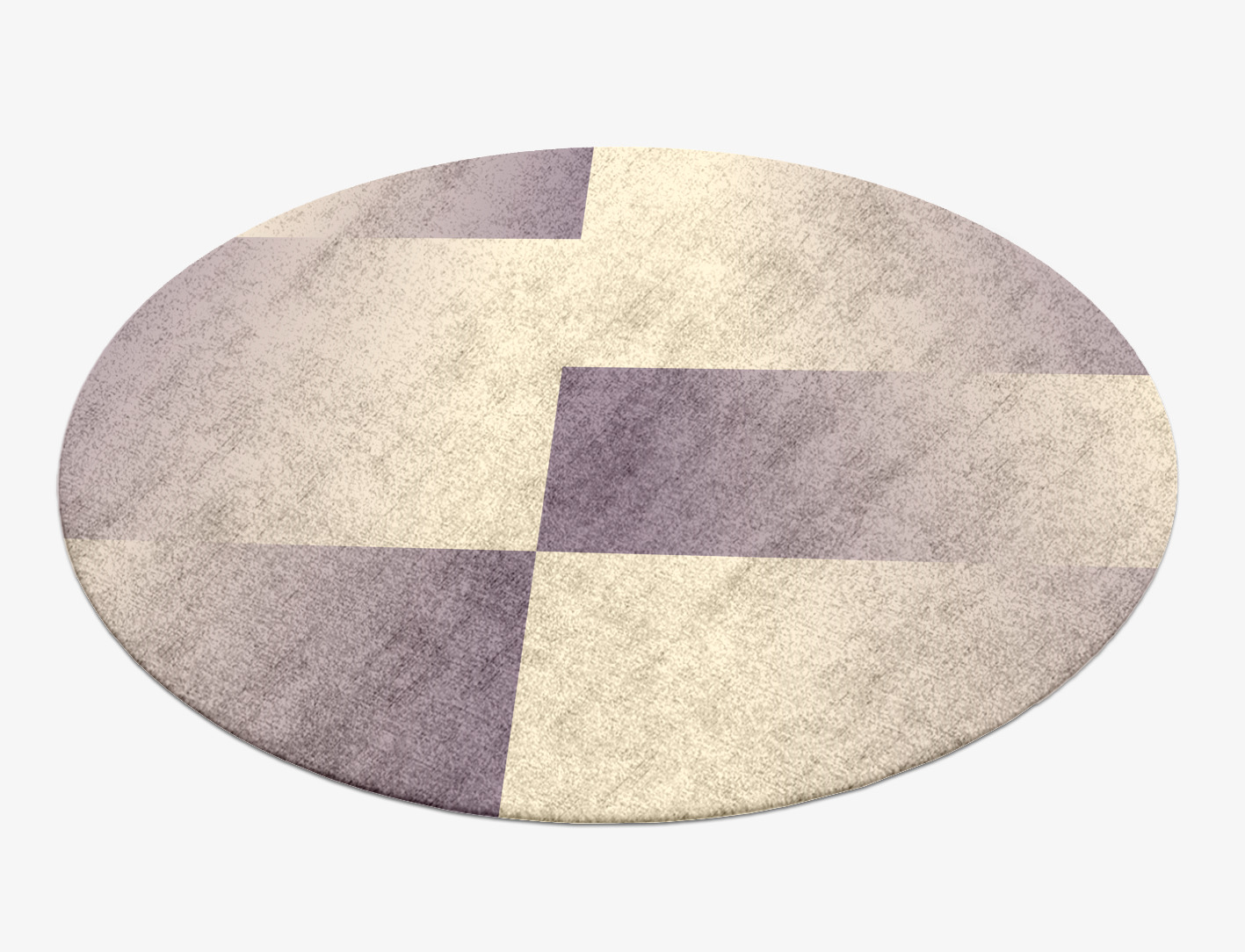 Purple Ombre Round Hand Knotted Bamboo Silk Custom Rug by Rug Artisan