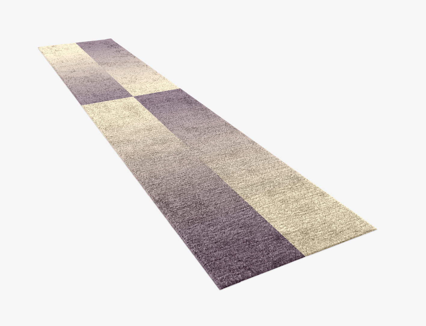 Purple Ombre Runner Hand Knotted Bamboo Silk Custom Rug by Rug Artisan