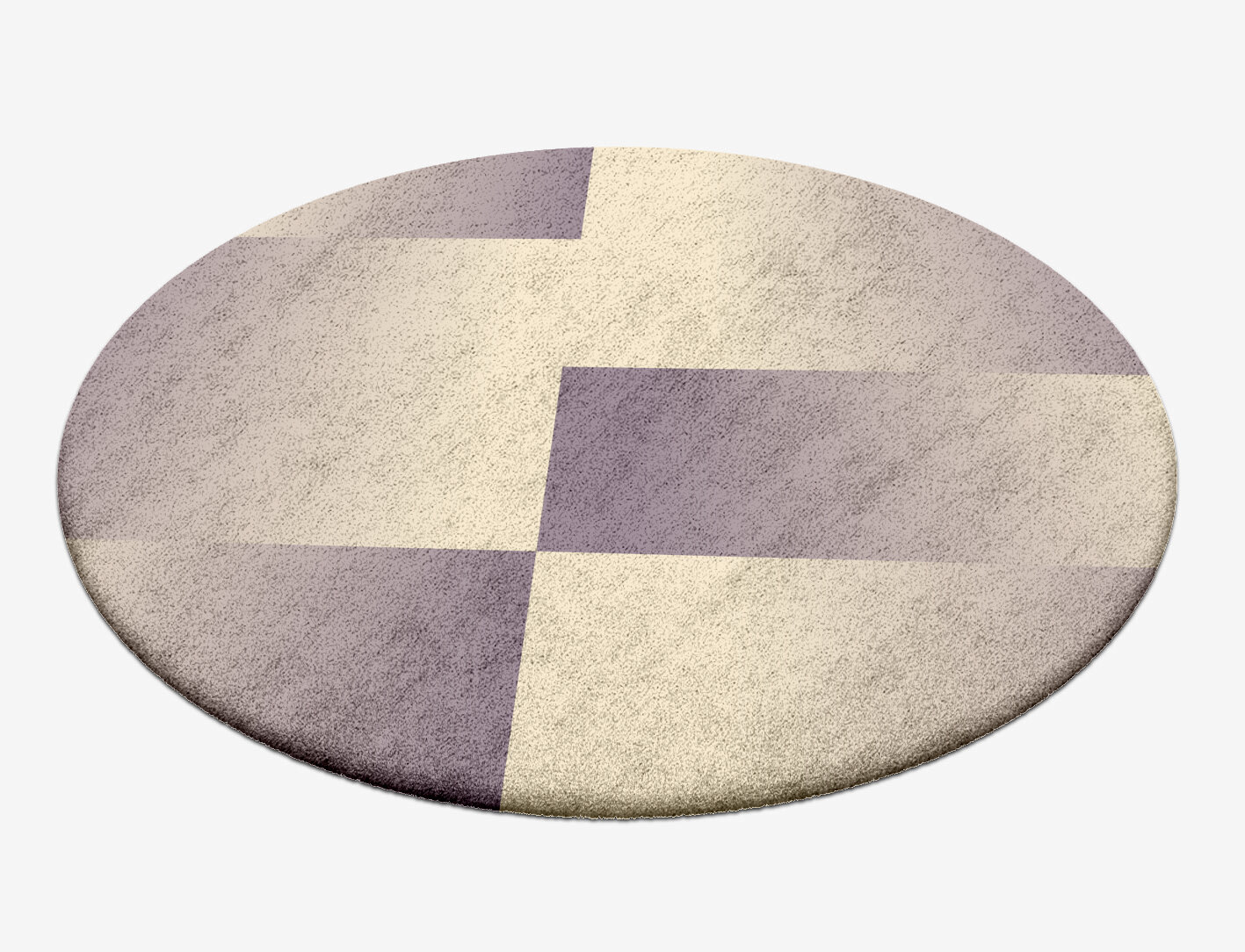Purple Ombre Round Hand Tufted Bamboo Silk Custom Rug by Rug Artisan