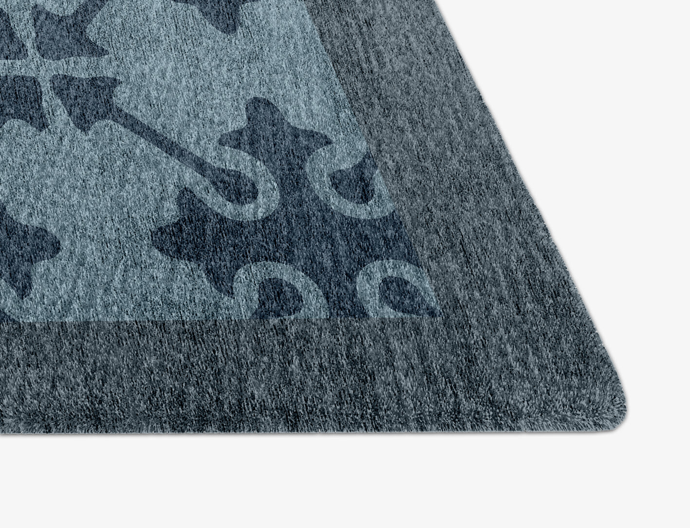 Puzzle Geometric Arch Hand Knotted Bamboo Silk Custom Rug by Rug Artisan