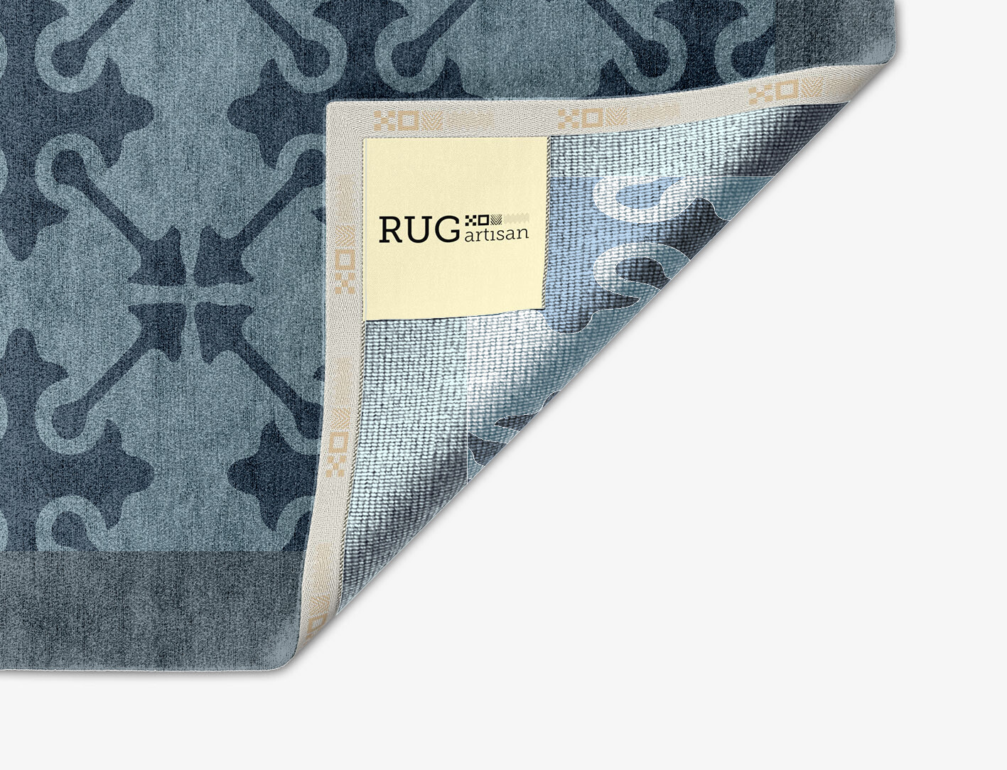 Puzzle Geometric Arch Hand Knotted Bamboo Silk Custom Rug by Rug Artisan