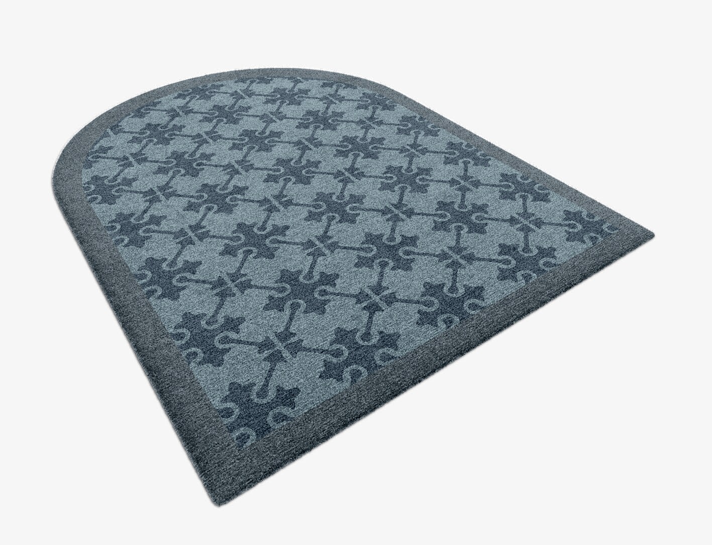 Puzzle Geometric Arch Hand Knotted Tibetan Wool Custom Rug by Rug Artisan
