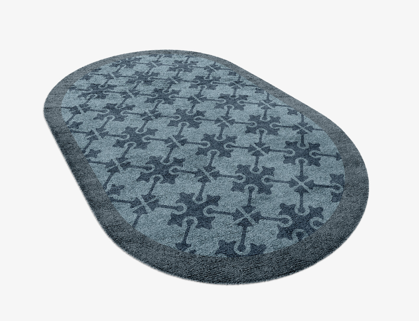 Puzzle Geometric Capsule Hand Knotted Bamboo Silk Custom Rug by Rug Artisan
