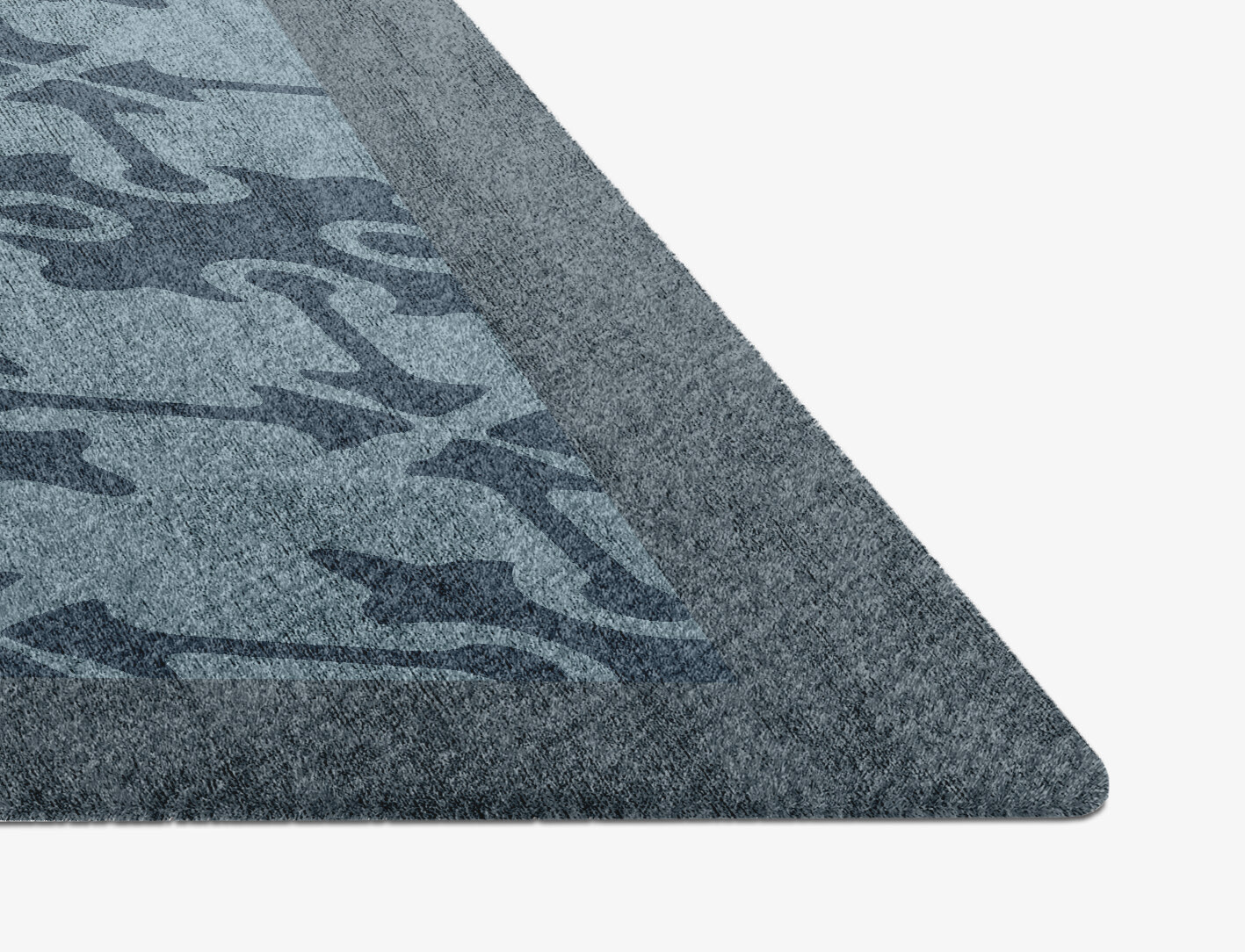 Puzzle Geometric Diamond Hand Knotted Bamboo Silk Custom Rug by Rug Artisan