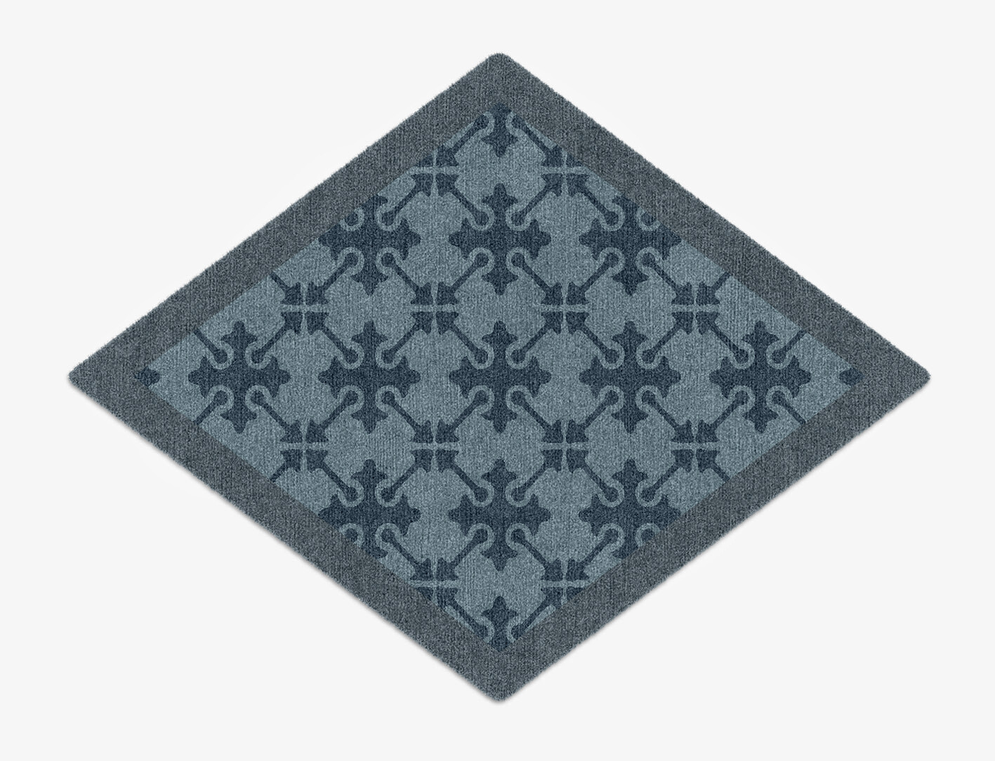 Puzzle Geometric Diamond Hand Knotted Tibetan Wool Custom Rug by Rug Artisan
