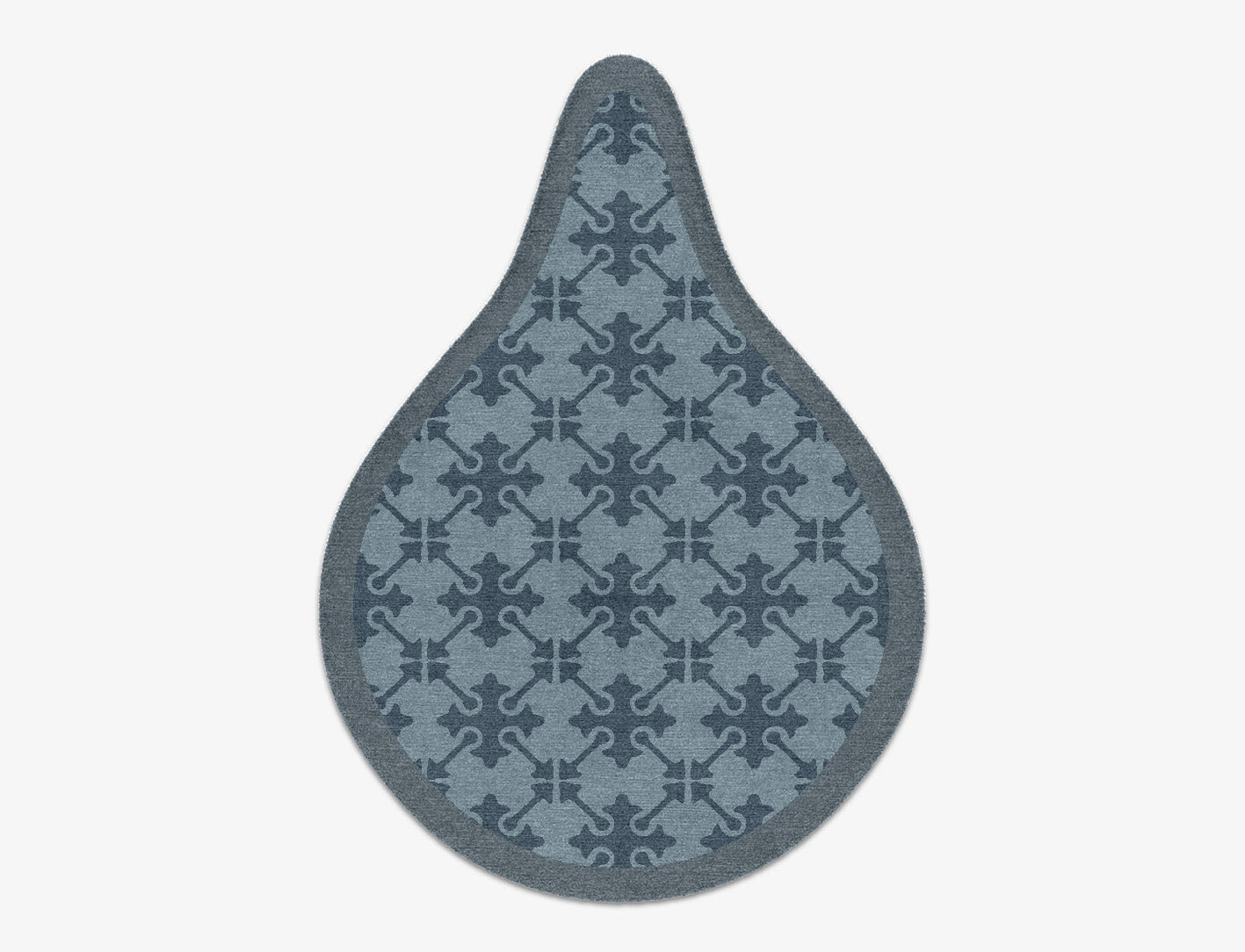 Puzzle Geometric Drop Hand Knotted Tibetan Wool Custom Rug by Rug Artisan