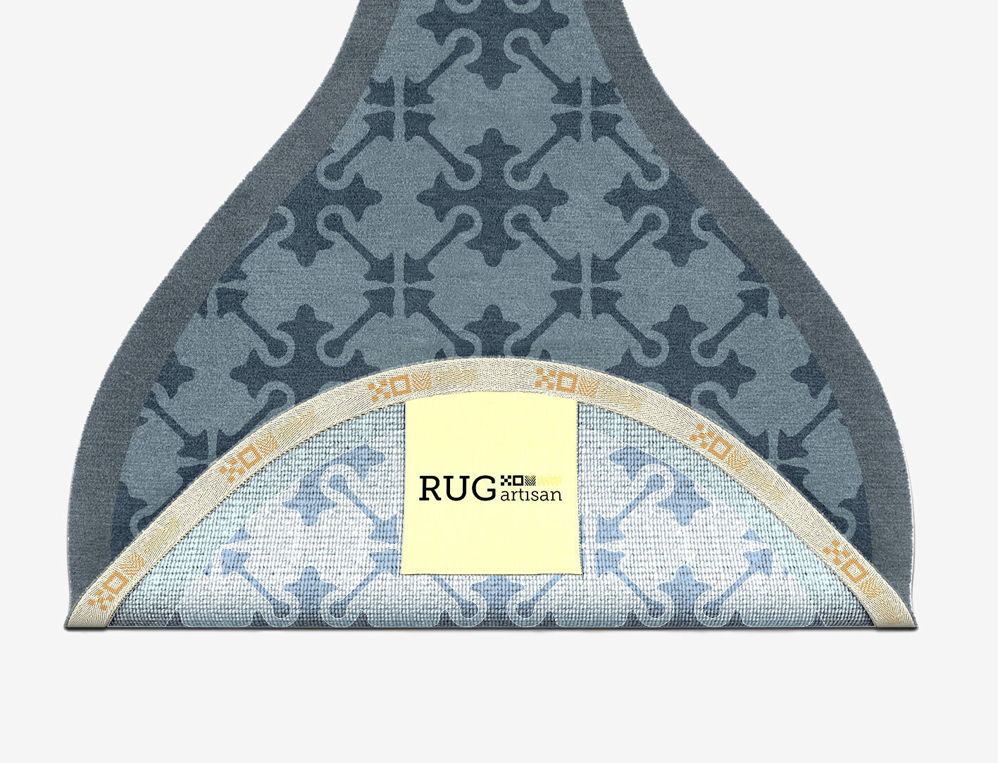 Puzzle Geometric Drop Hand Knotted Tibetan Wool Custom Rug by Rug Artisan