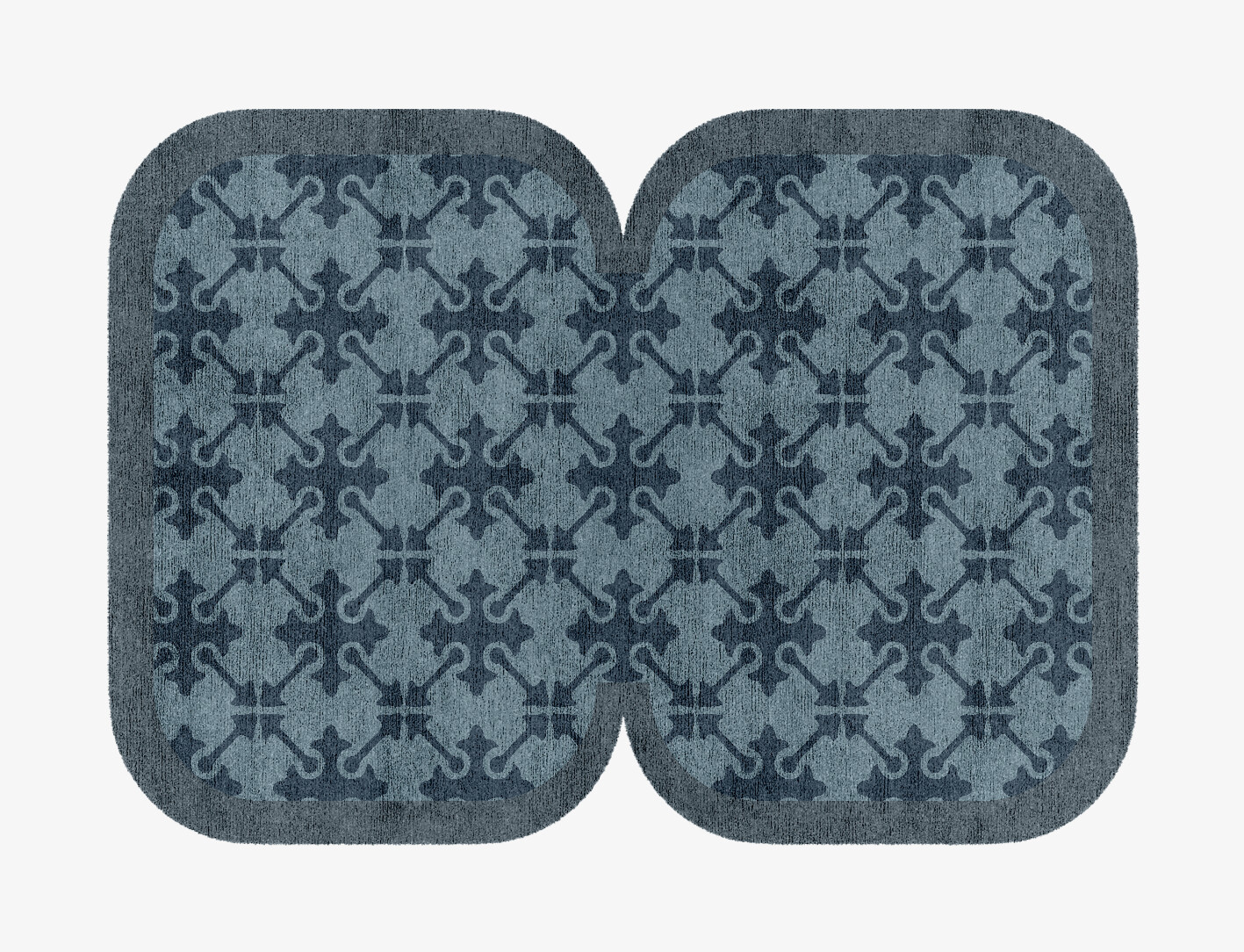 Puzzle Geometric Eight Hand Knotted Bamboo Silk Custom Rug by Rug Artisan