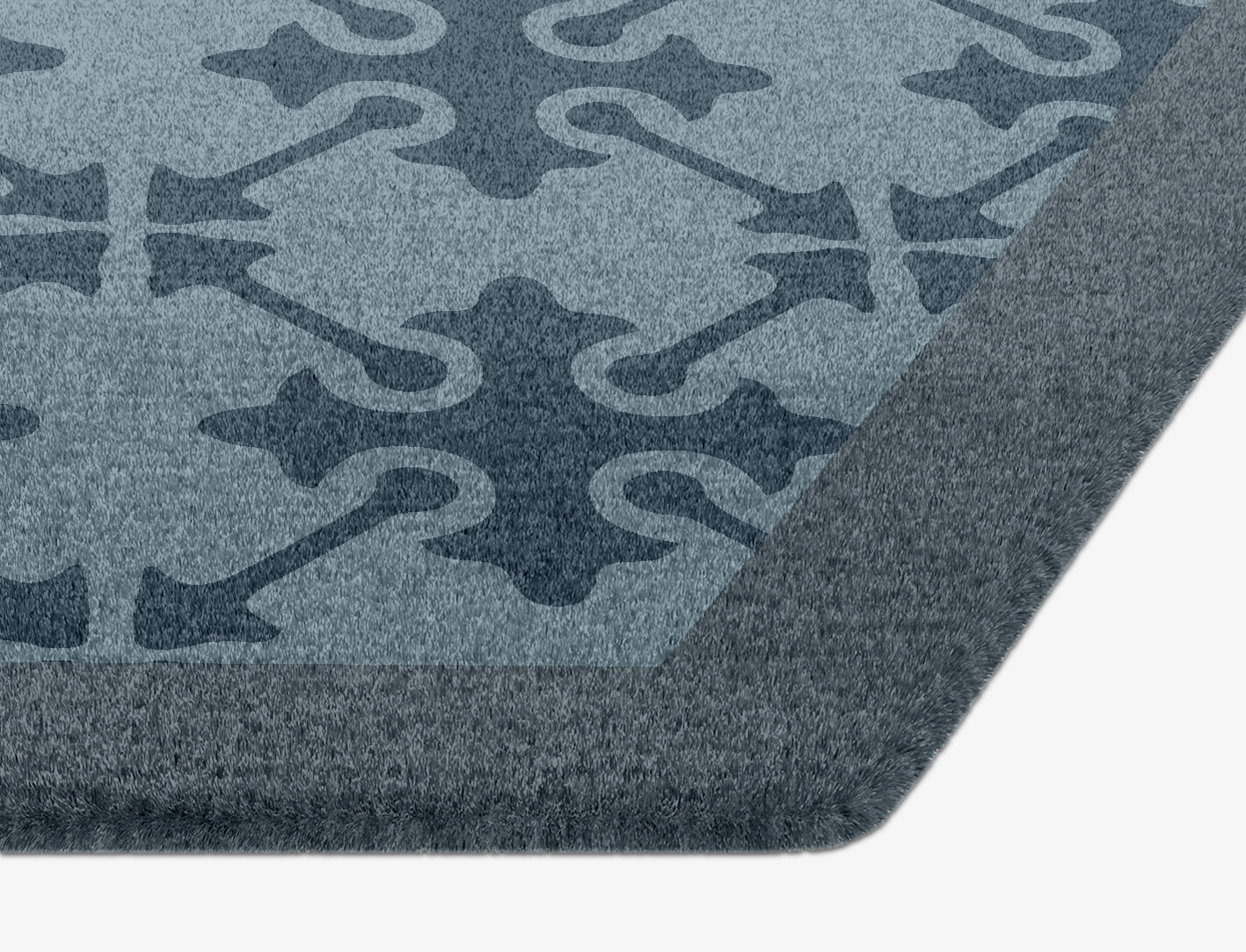 Puzzle Geometric Hexagon Hand Knotted Tibetan Wool Custom Rug by Rug Artisan