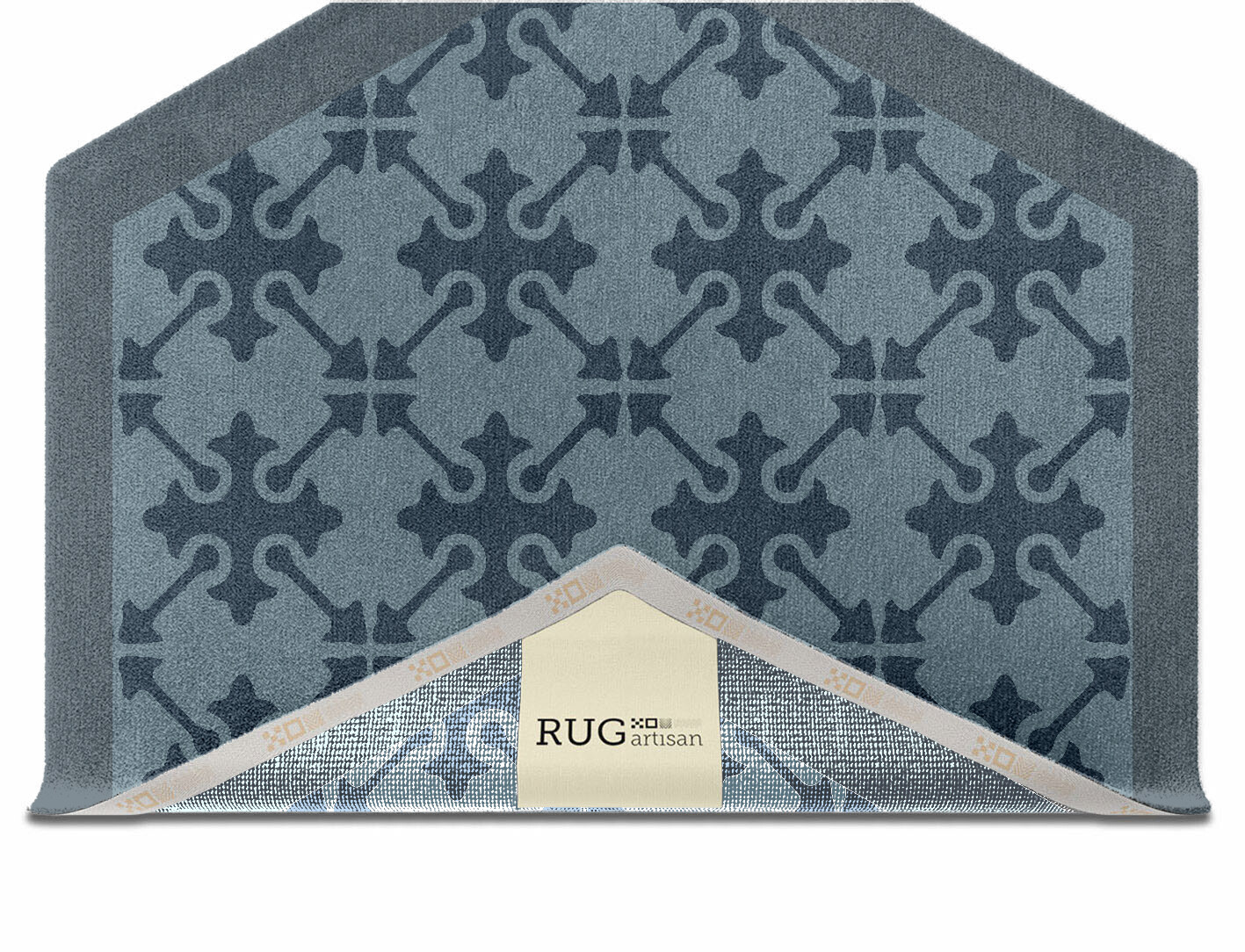 Puzzle Geometric Hexagon Hand Knotted Tibetan Wool Custom Rug by Rug Artisan