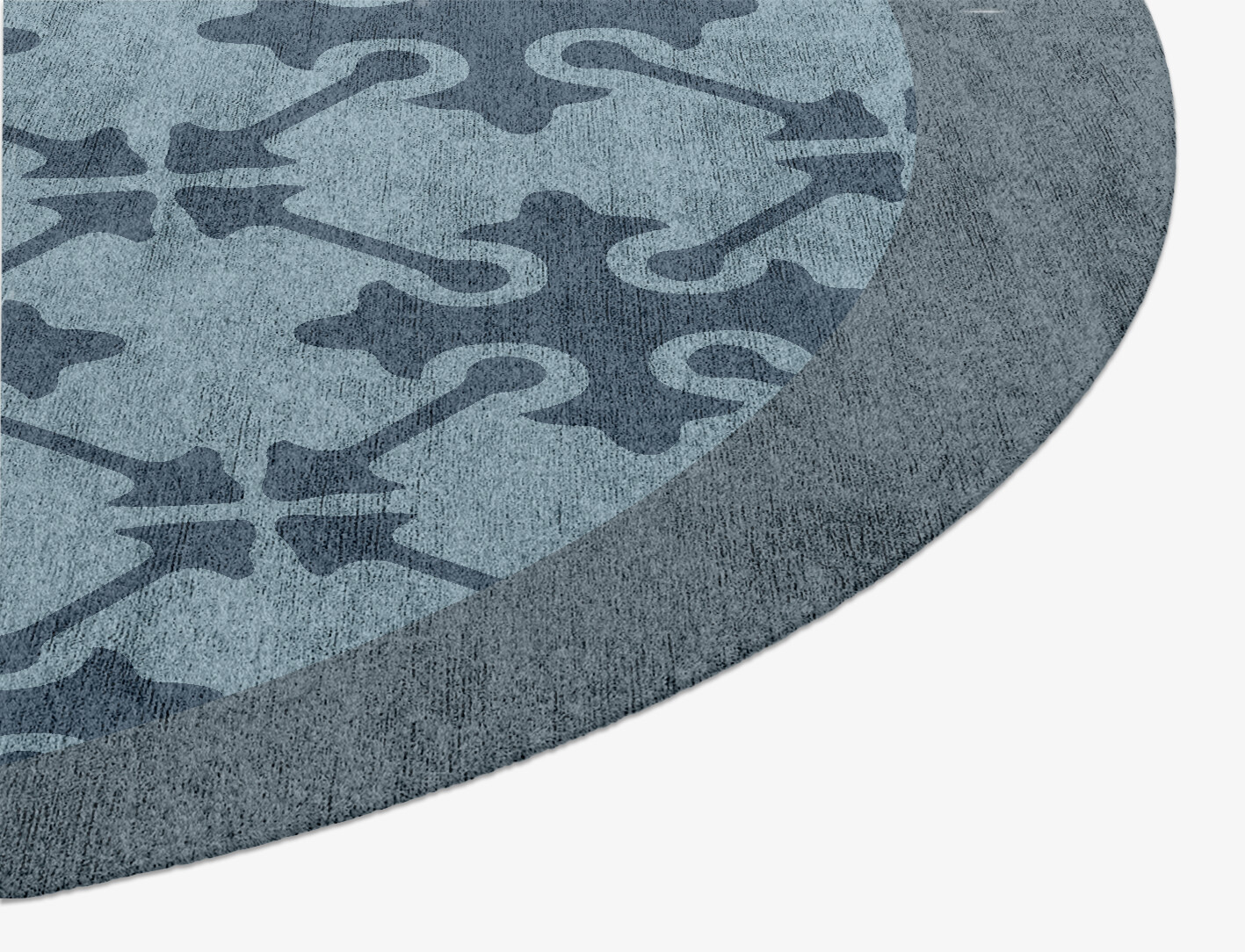 Puzzle Geometric Oval Hand Knotted Bamboo Silk Custom Rug by Rug Artisan