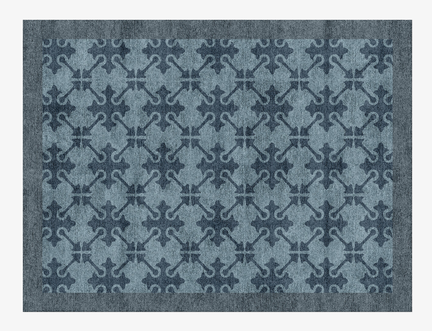 Puzzle Geometric Rectangle Hand Knotted Bamboo Silk Custom Rug by Rug Artisan
