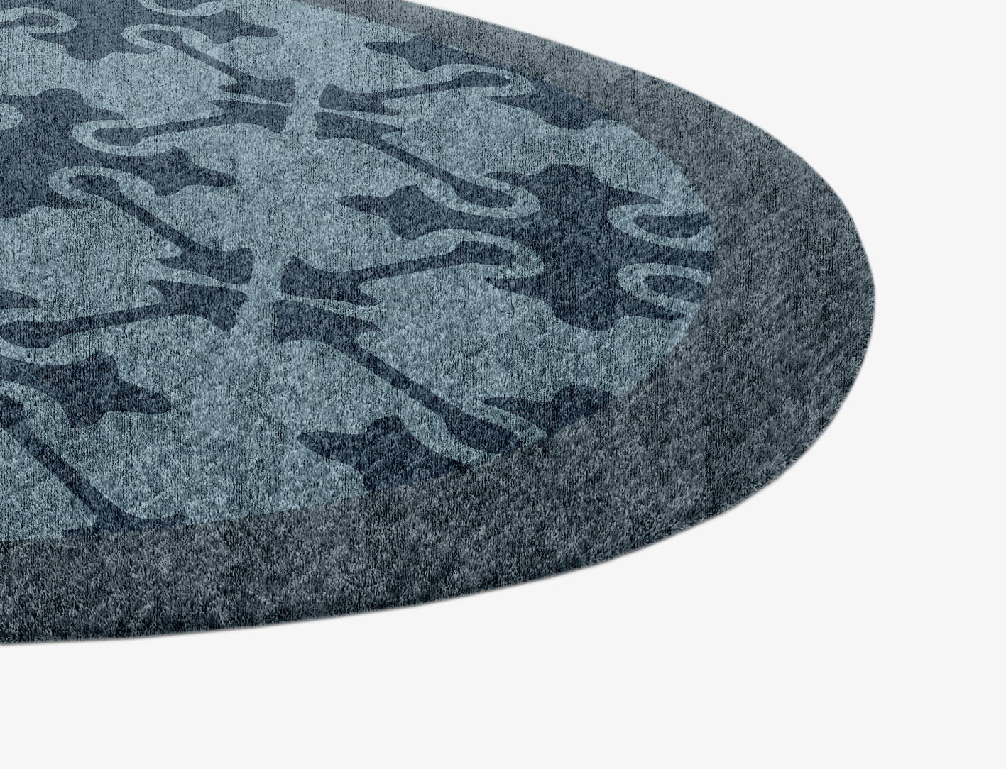 Puzzle Geometric Splash Hand Knotted Bamboo Silk Custom Rug by Rug Artisan