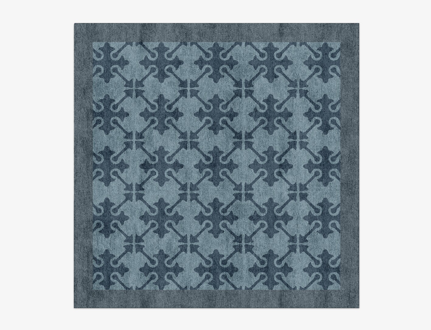Puzzle Geometric Square Hand Knotted Bamboo Silk Custom Rug by Rug Artisan