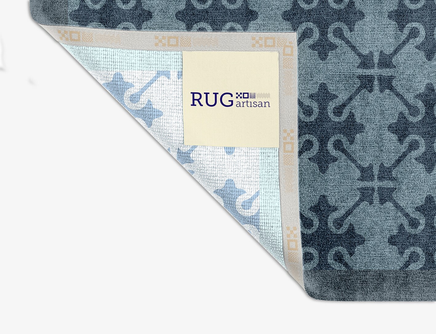 Puzzle Geometric Square Hand Knotted Bamboo Silk Custom Rug by Rug Artisan