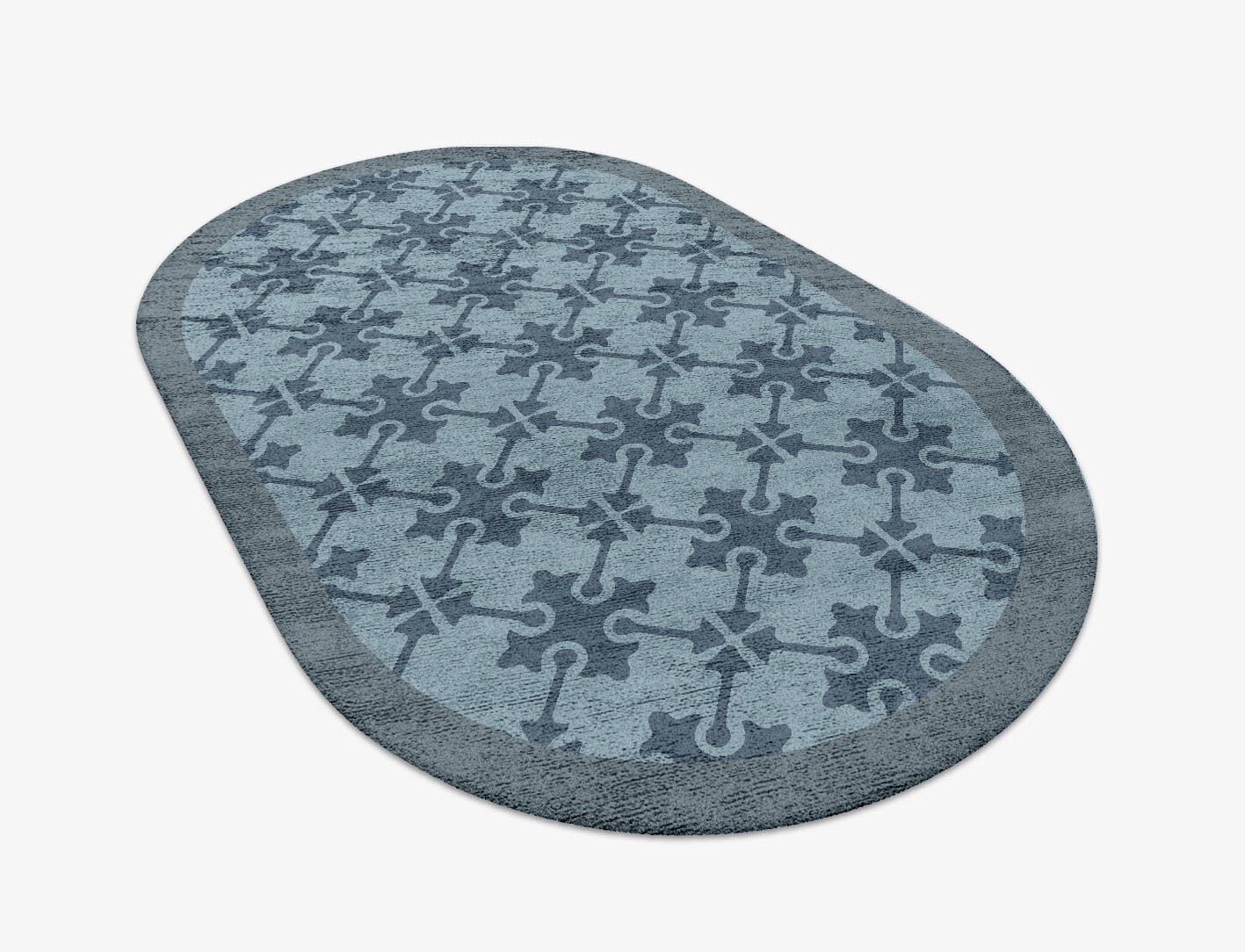 Puzzle Geometric Capsule Hand Tufted Bamboo Silk Custom Rug by Rug Artisan