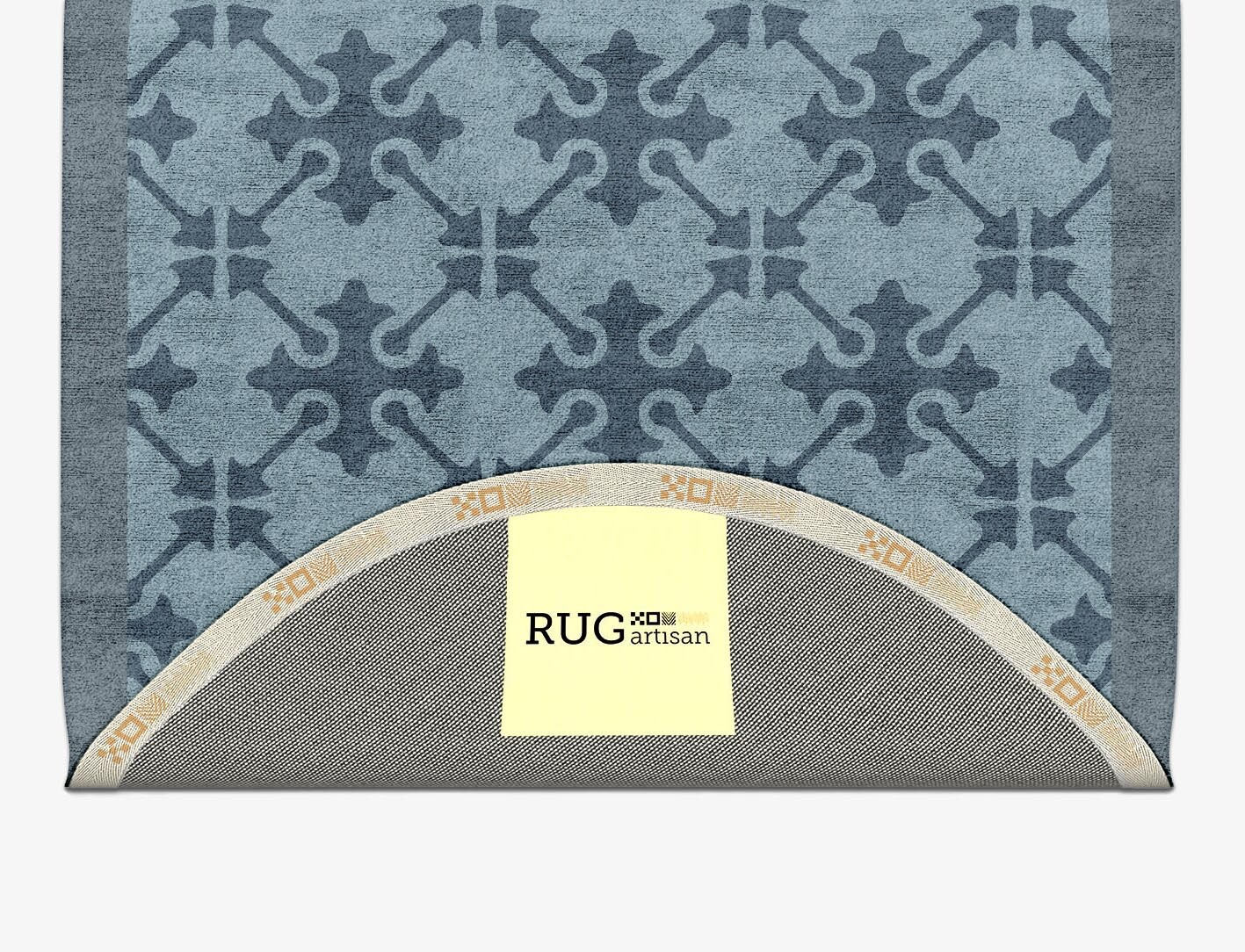 Puzzle Geometric Capsule Hand Tufted Bamboo Silk Custom Rug by Rug Artisan