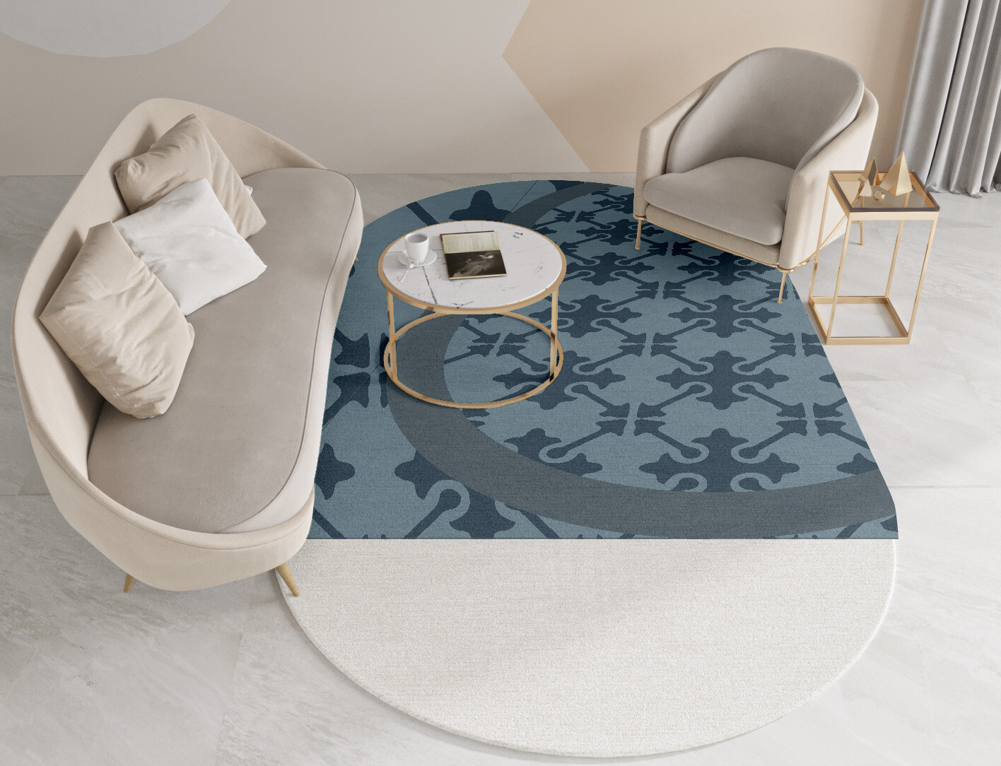 Puzzle Geometric Capsule Hand Tufted Pure Wool Custom Rug by Rug Artisan