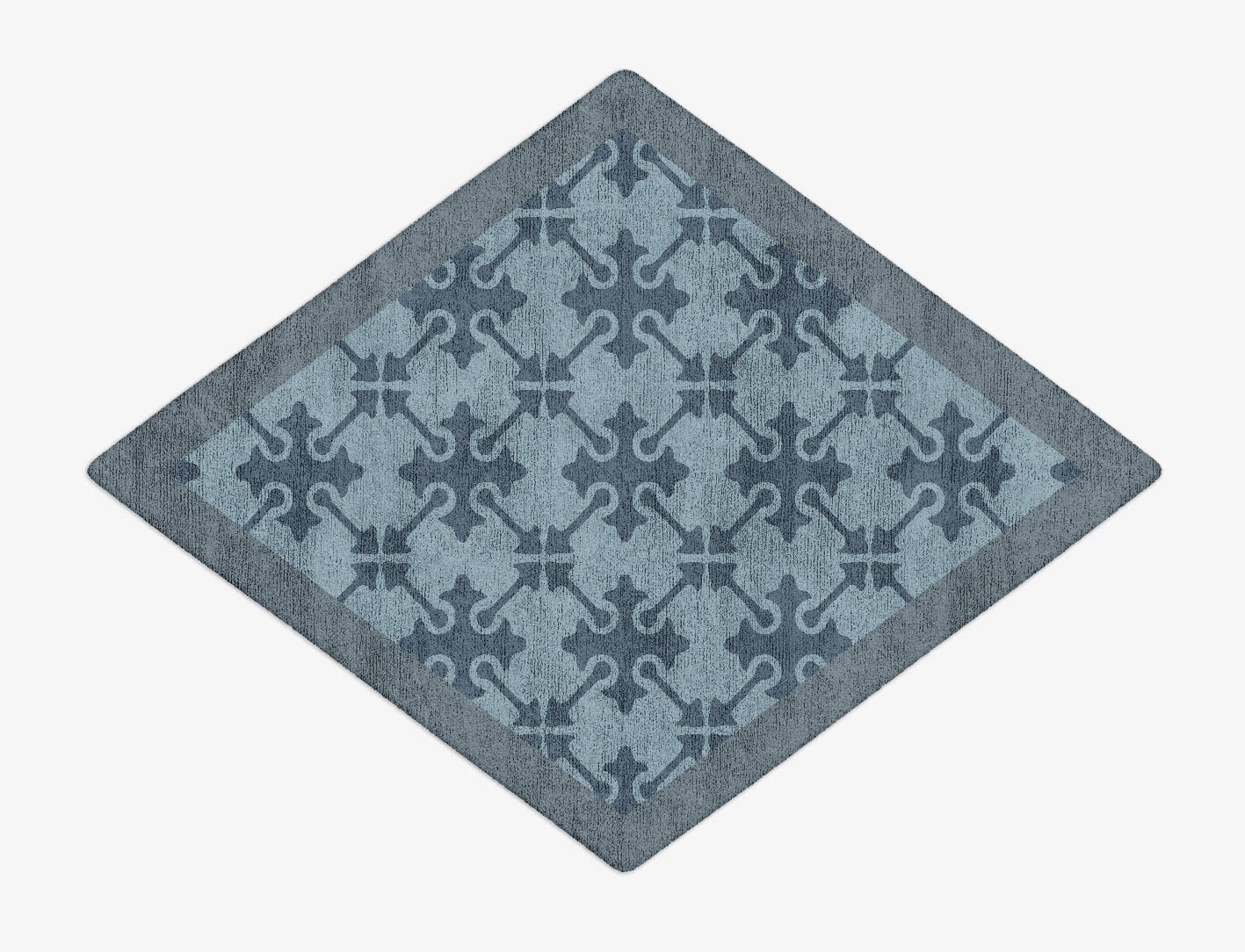 Puzzle Geometric Diamond Hand Tufted Bamboo Silk Custom Rug by Rug Artisan