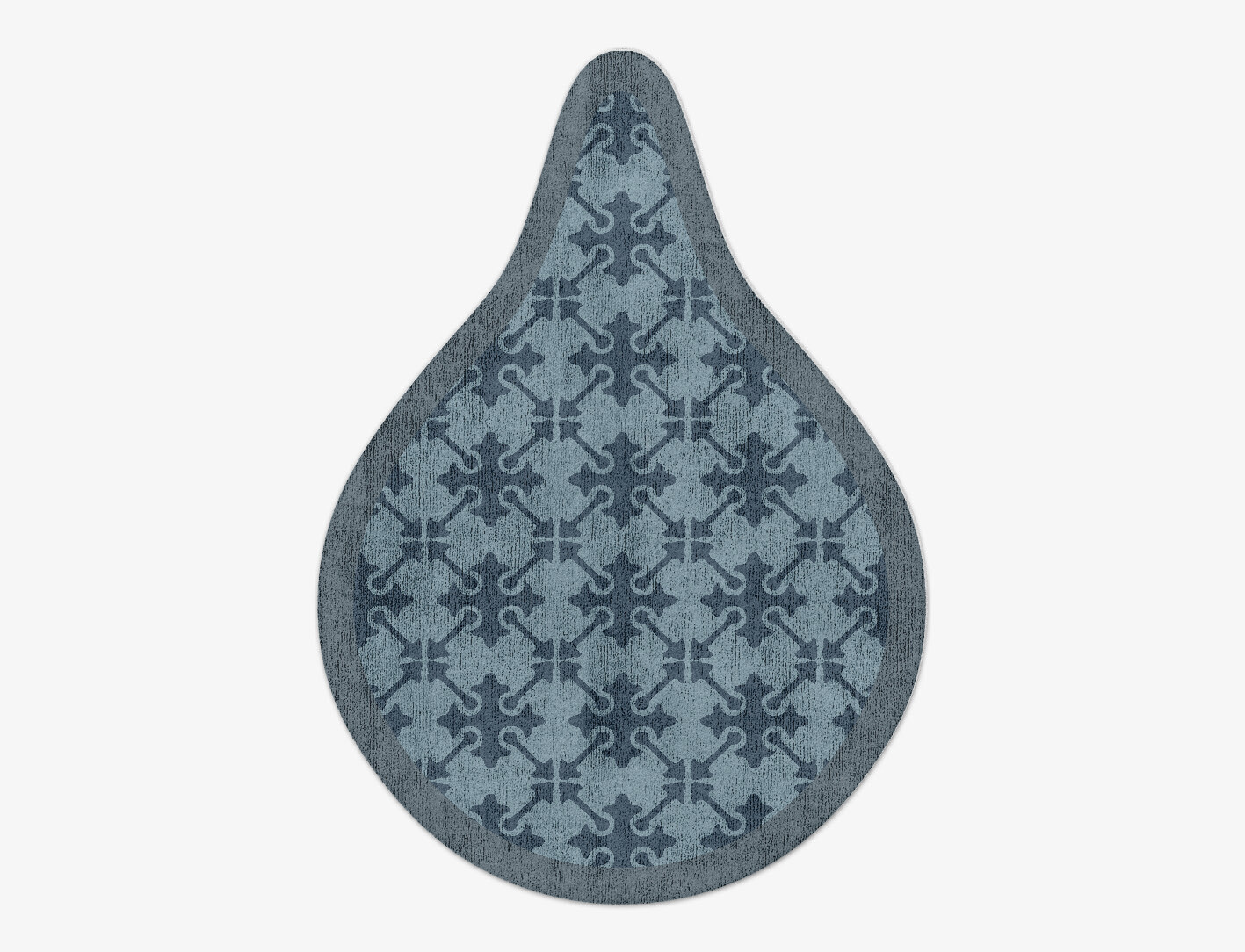 Puzzle Geometric Drop Hand Tufted Bamboo Silk Custom Rug by Rug Artisan