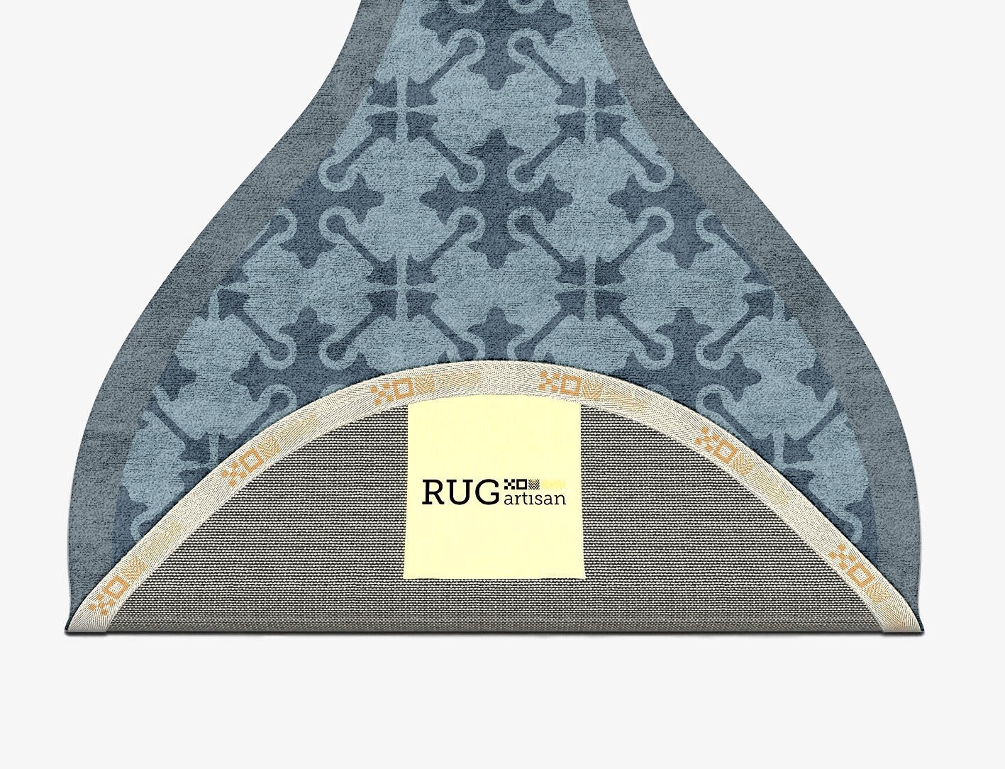 Puzzle Geometric Drop Hand Tufted Bamboo Silk Custom Rug by Rug Artisan