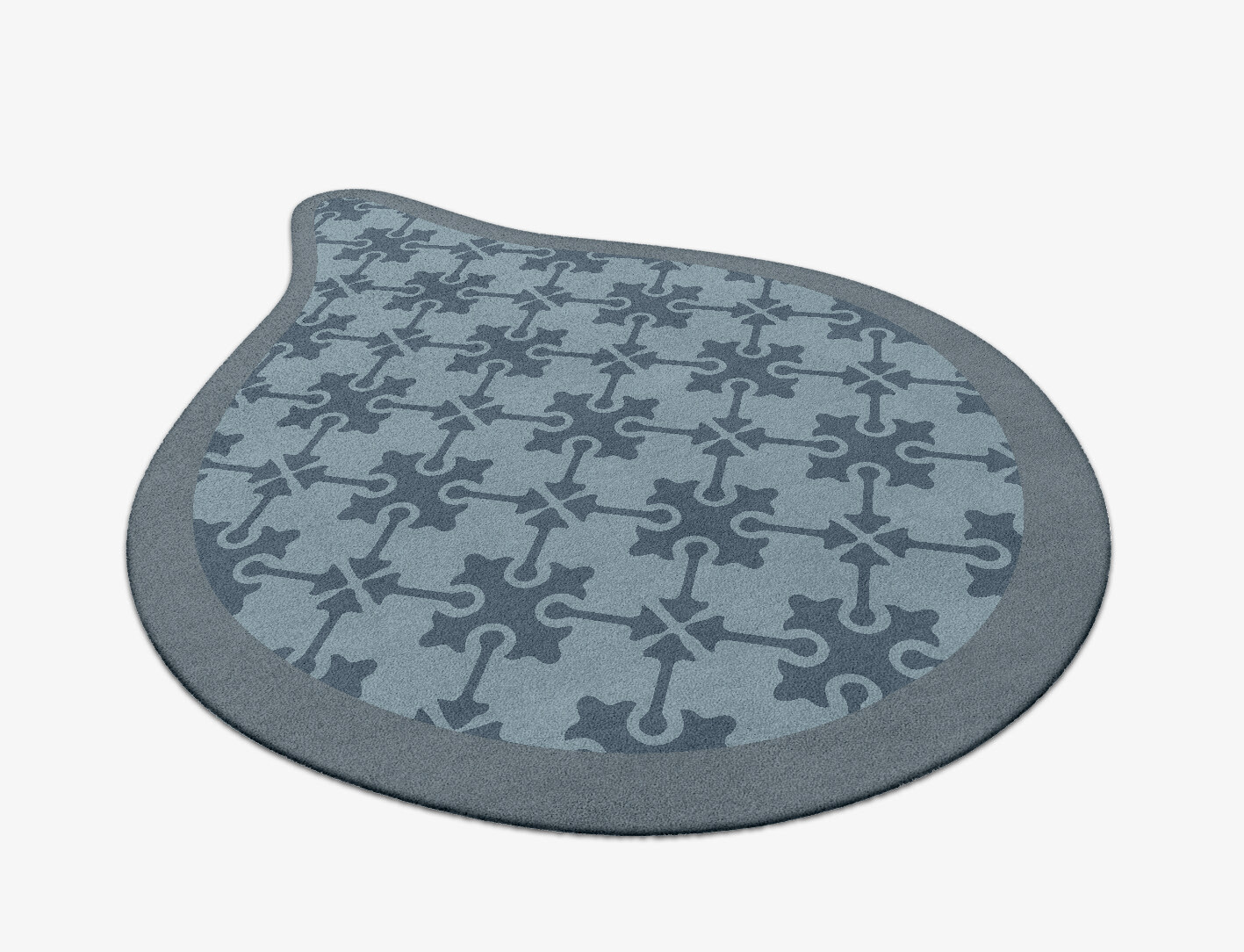 Puzzle Geometric Drop Hand Tufted Pure Wool Custom Rug by Rug Artisan