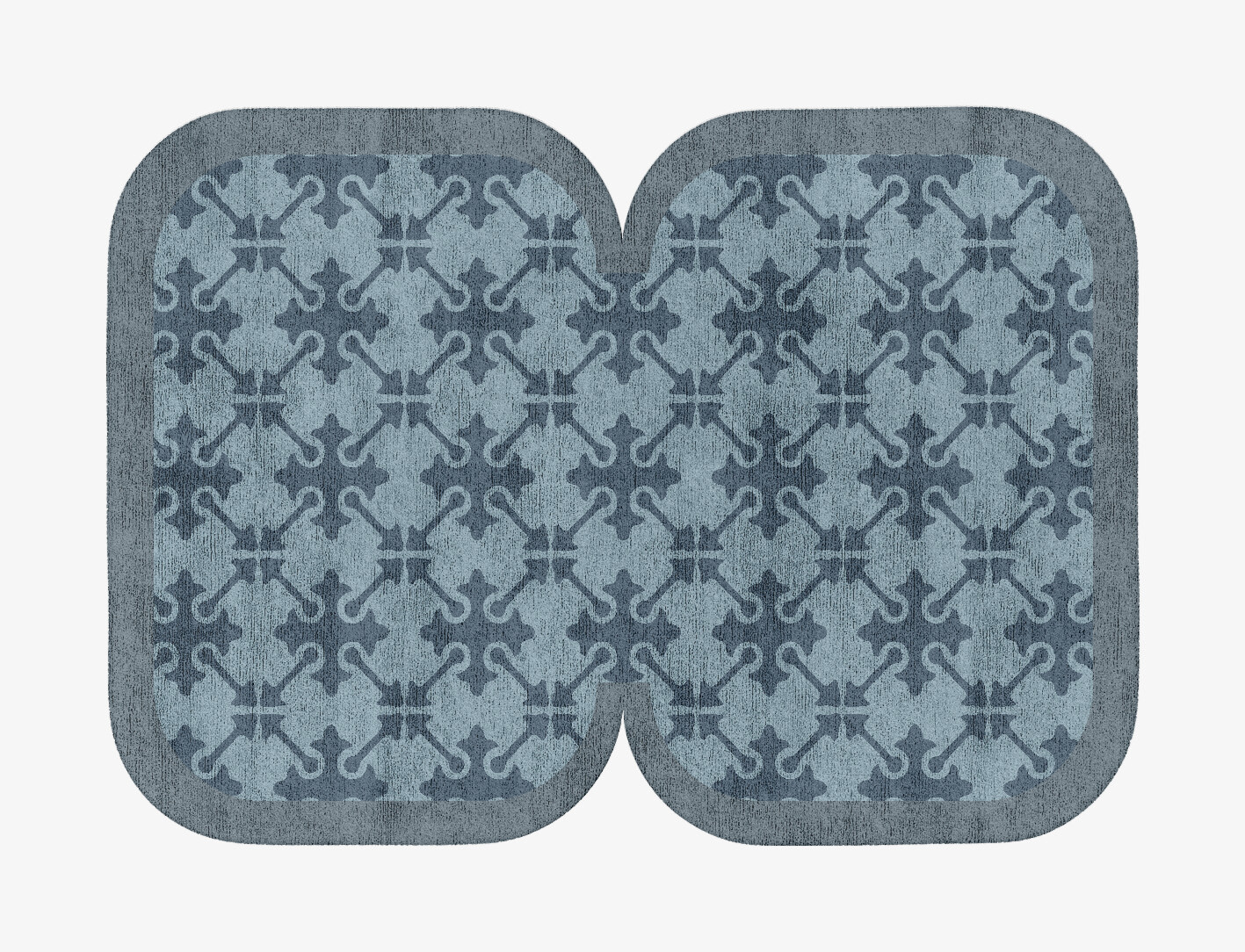 Puzzle Geometric Eight Hand Tufted Bamboo Silk Custom Rug by Rug Artisan