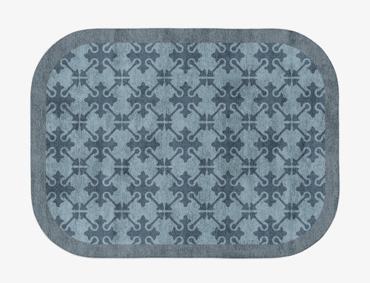 Puzzle Geometric Oblong Hand Tufted Bamboo Silk Custom Rug by Rug Artisan