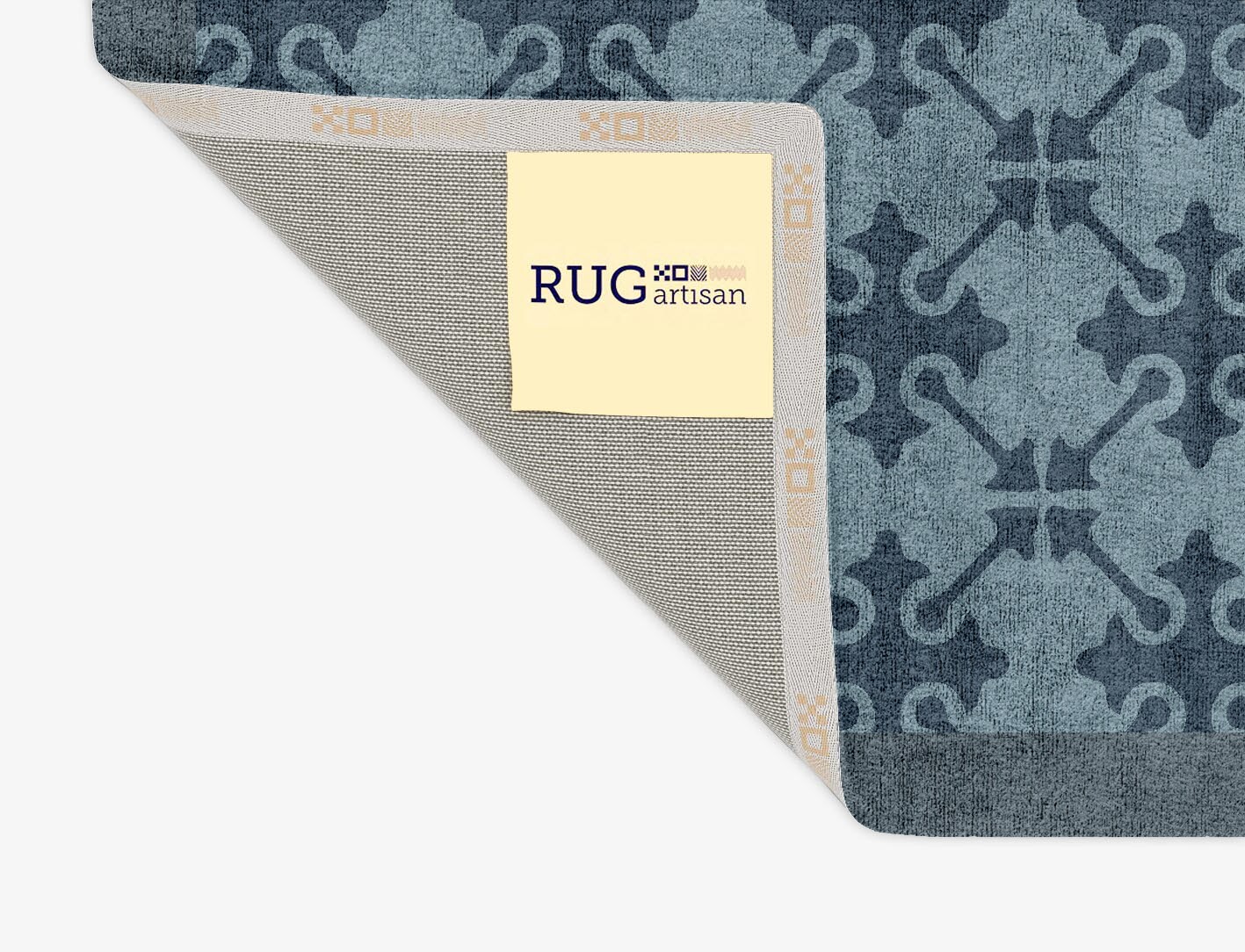 Puzzle Geometric Rectangle Hand Tufted Bamboo Silk Custom Rug by Rug Artisan