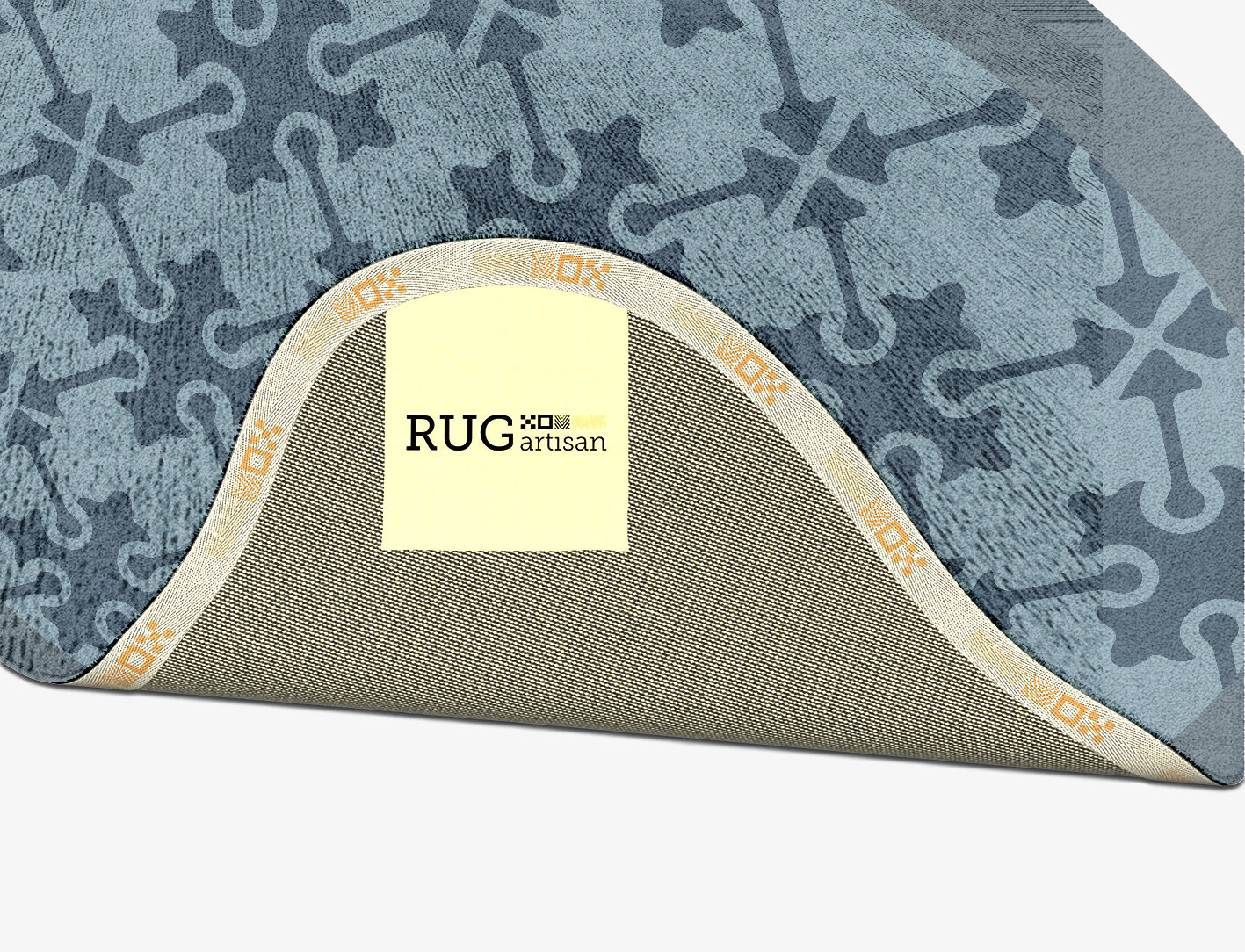 Puzzle Geometric Splash Hand Tufted Bamboo Silk Custom Rug by Rug Artisan