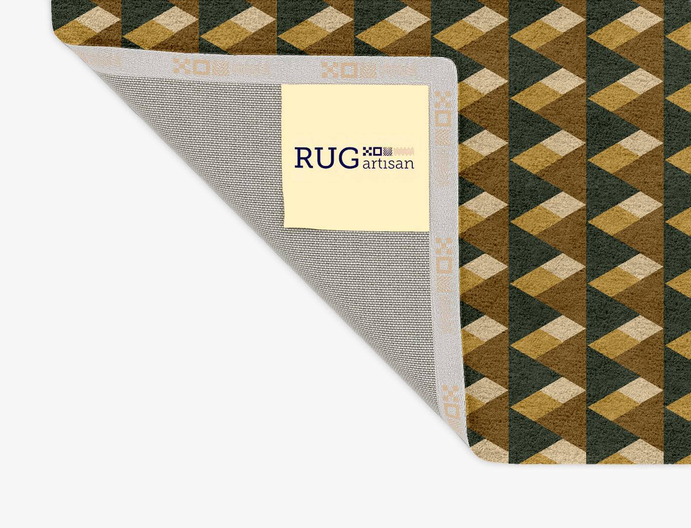 Pyramid Train Modern Geometrics Rectangle Hand Tufted Pure Wool Custom Rug by Rug Artisan